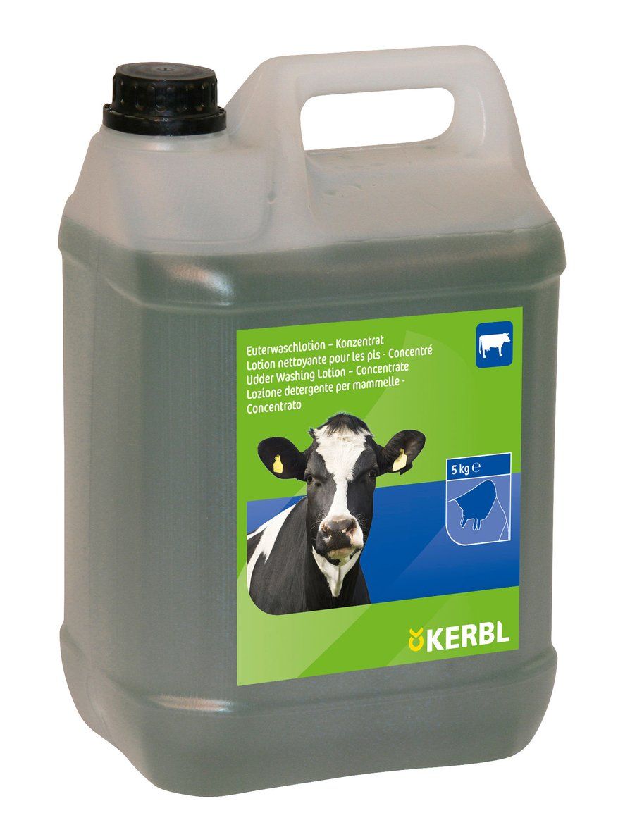 Kerbl Udder Washing Lotion Concentrate, 5 Litre Cleaning Solution for Udders