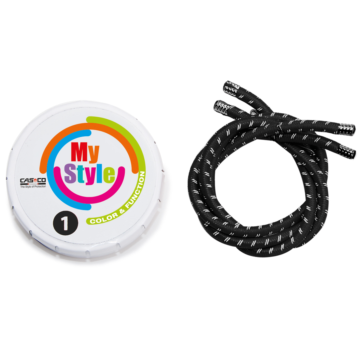 Stripes Casco My Style noir réfléchissant L/XL