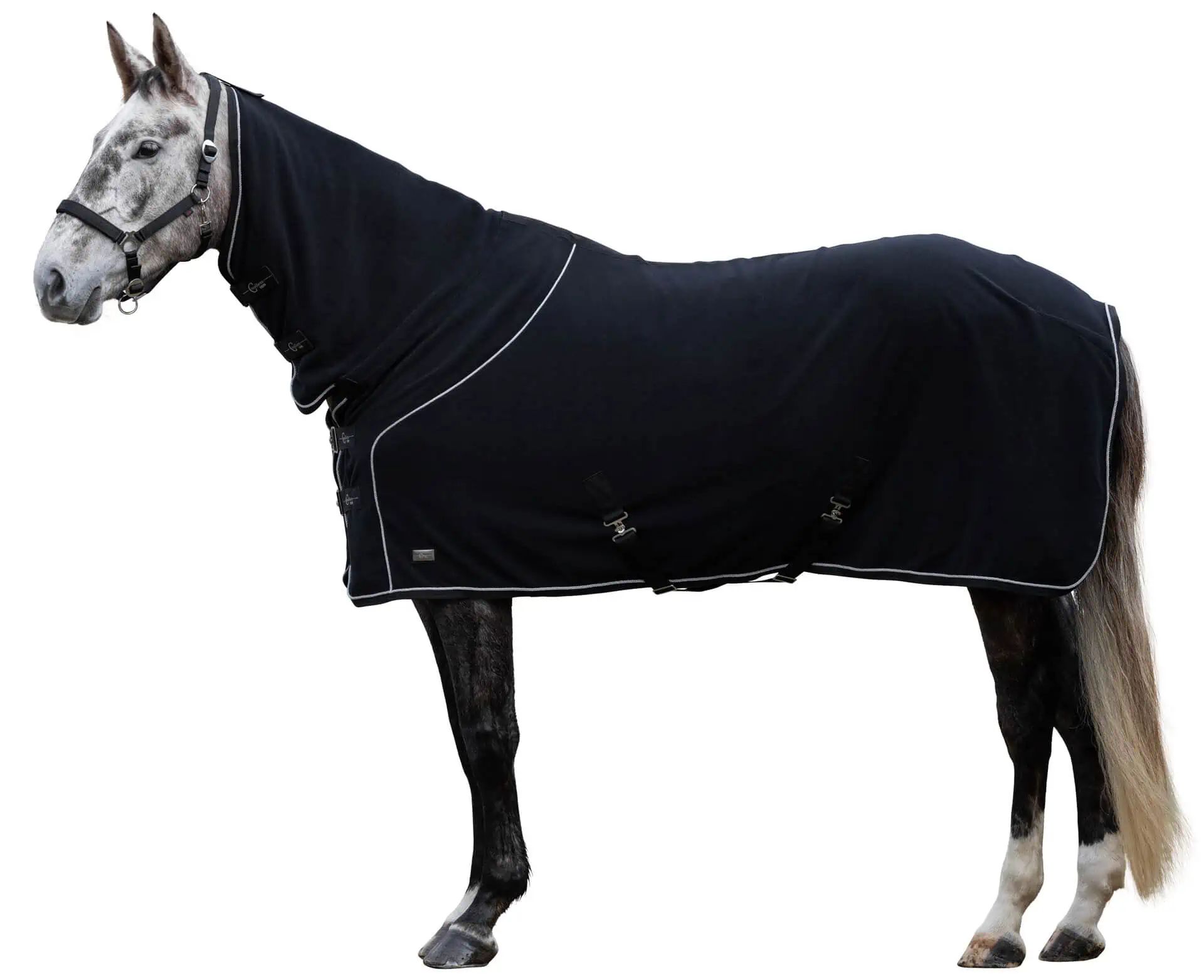 Covalliero CovallieroTherm Fleece Rug with Neck Cover Black, in use