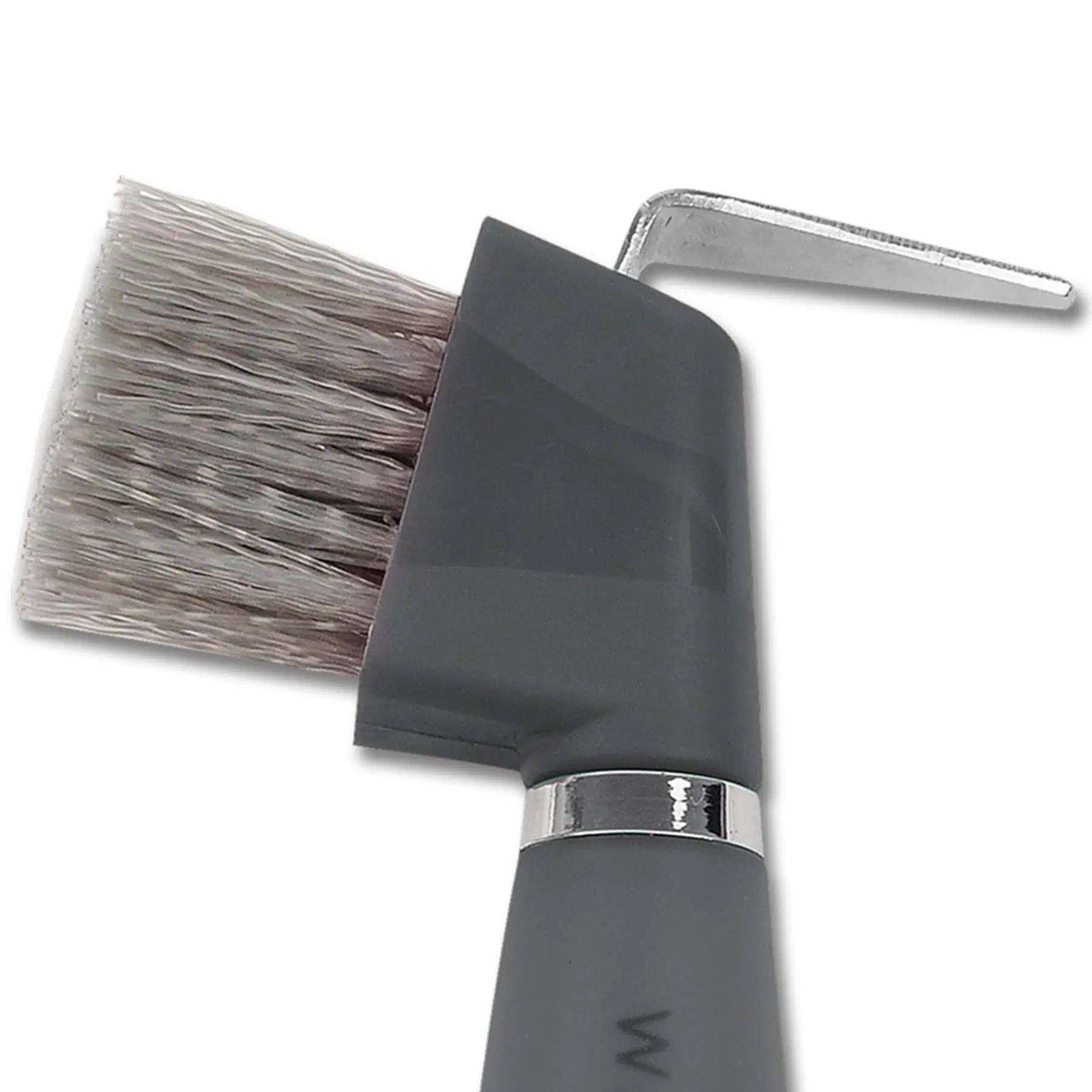 Cure-pied Waldhausen avec poignée gel et brosse intégrée, noir