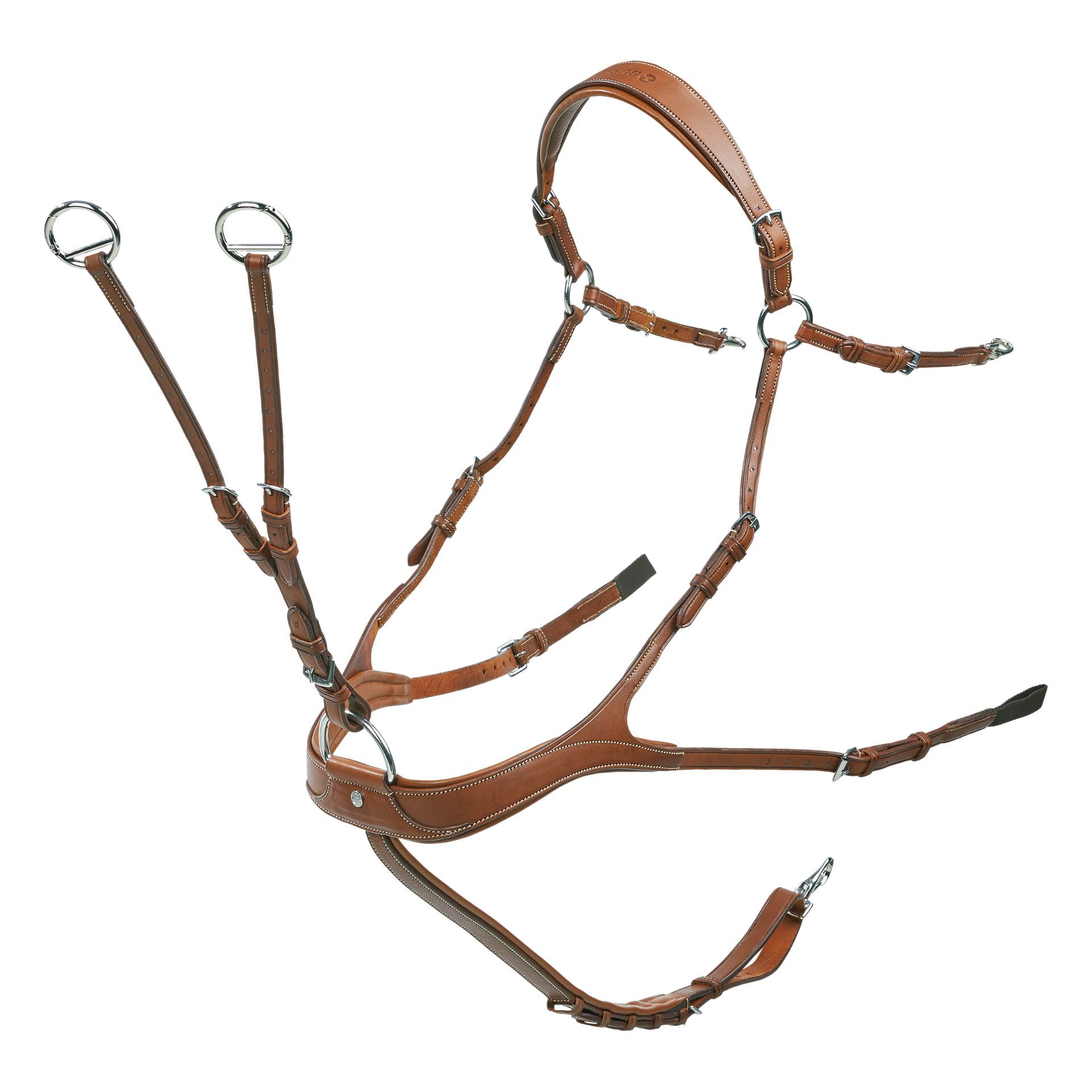 Collier de Chasse BUSSE TAKE-OFF LINE AP avec Fourche de Martingale, marron