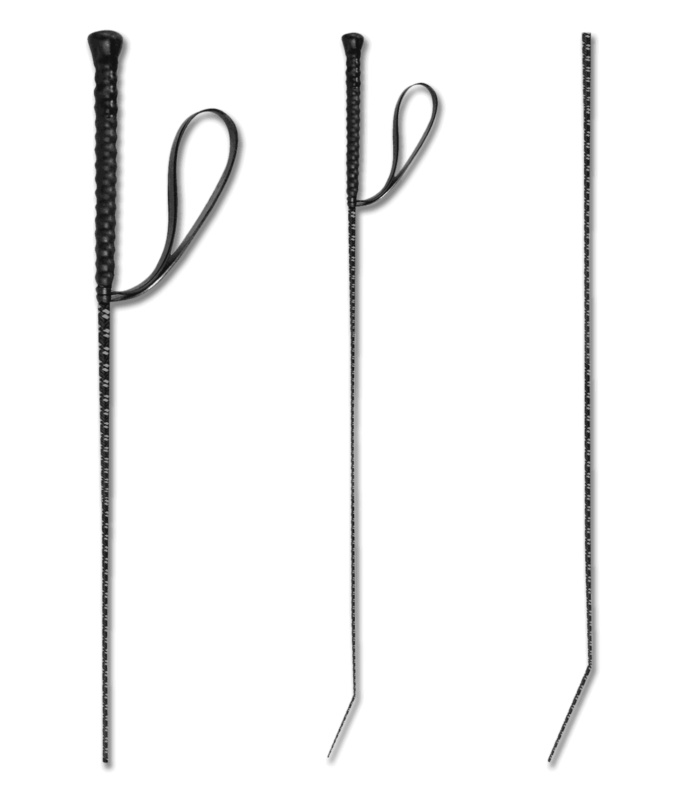 Waldhausen Cravache REFLEX avec dragonne, noire, 90 cm, gamme