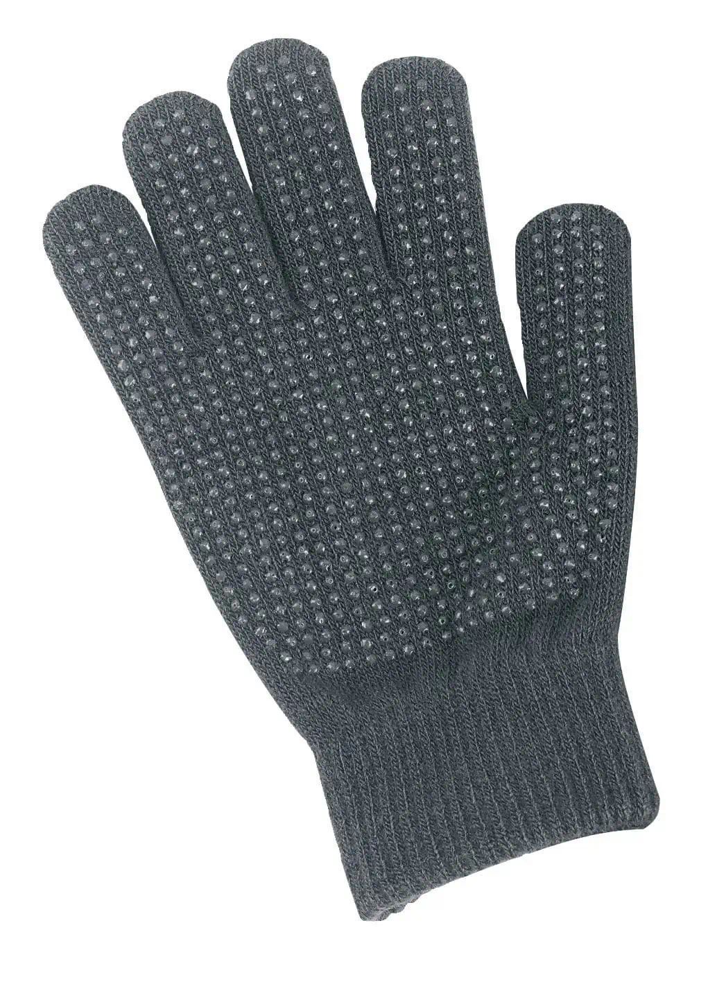 Gants d'équitation Covalliero Magic Grippy, multi-stretch antidérapant, gris
