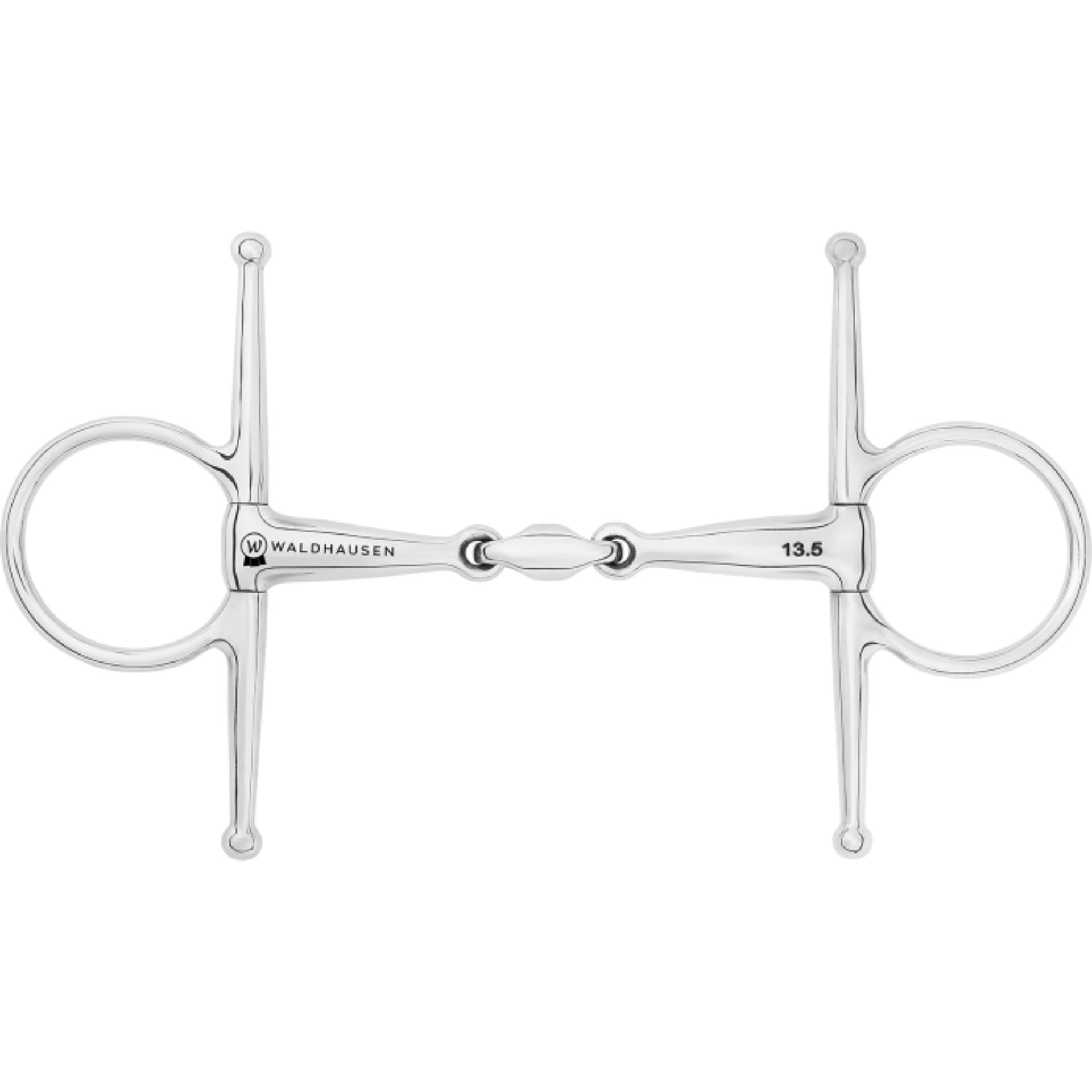 bit ring, stainless steel, bit with ports, snaffle bit, equestrian bridle