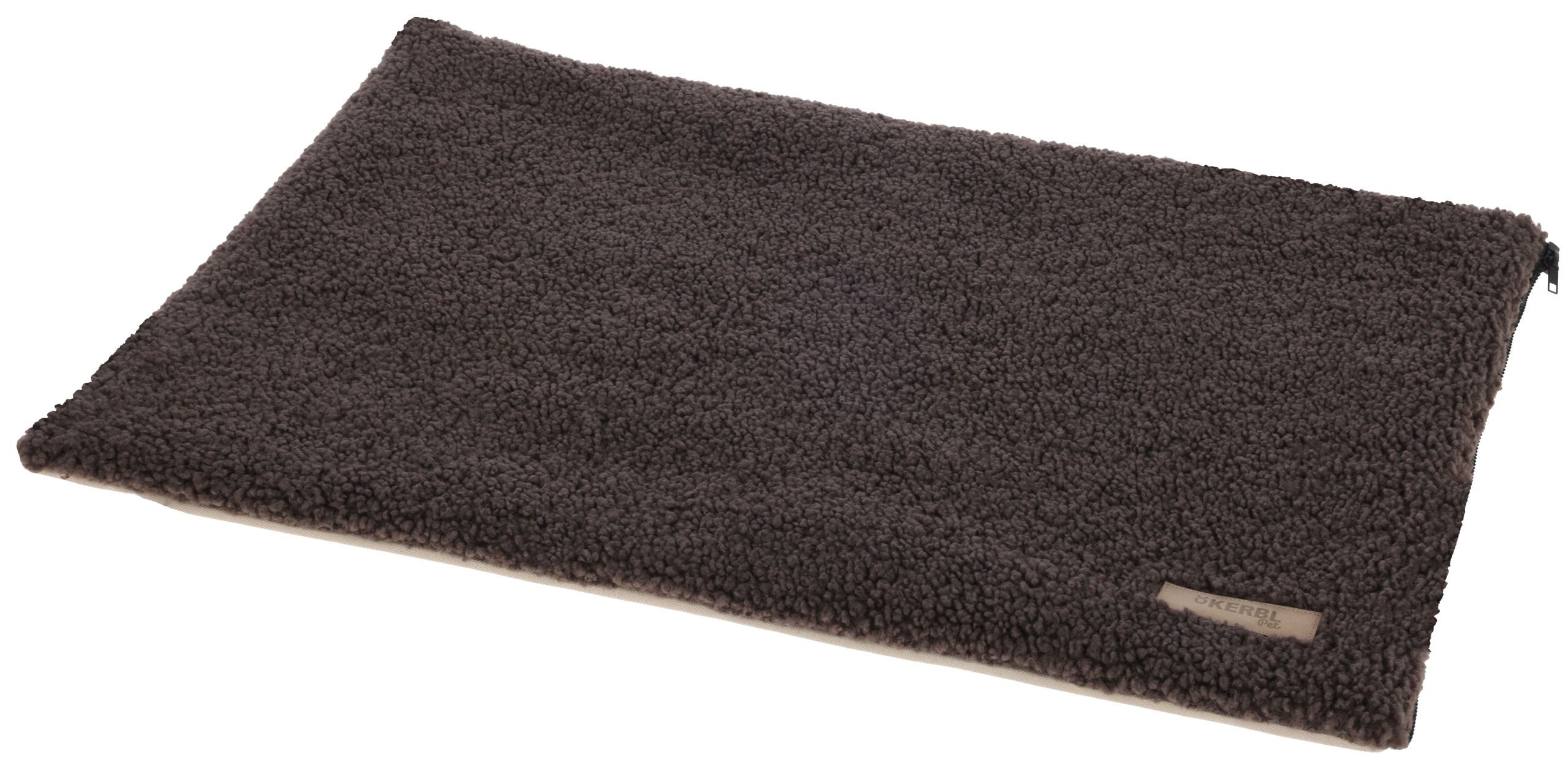 bath mat, shaggy, brown, rug, zipper