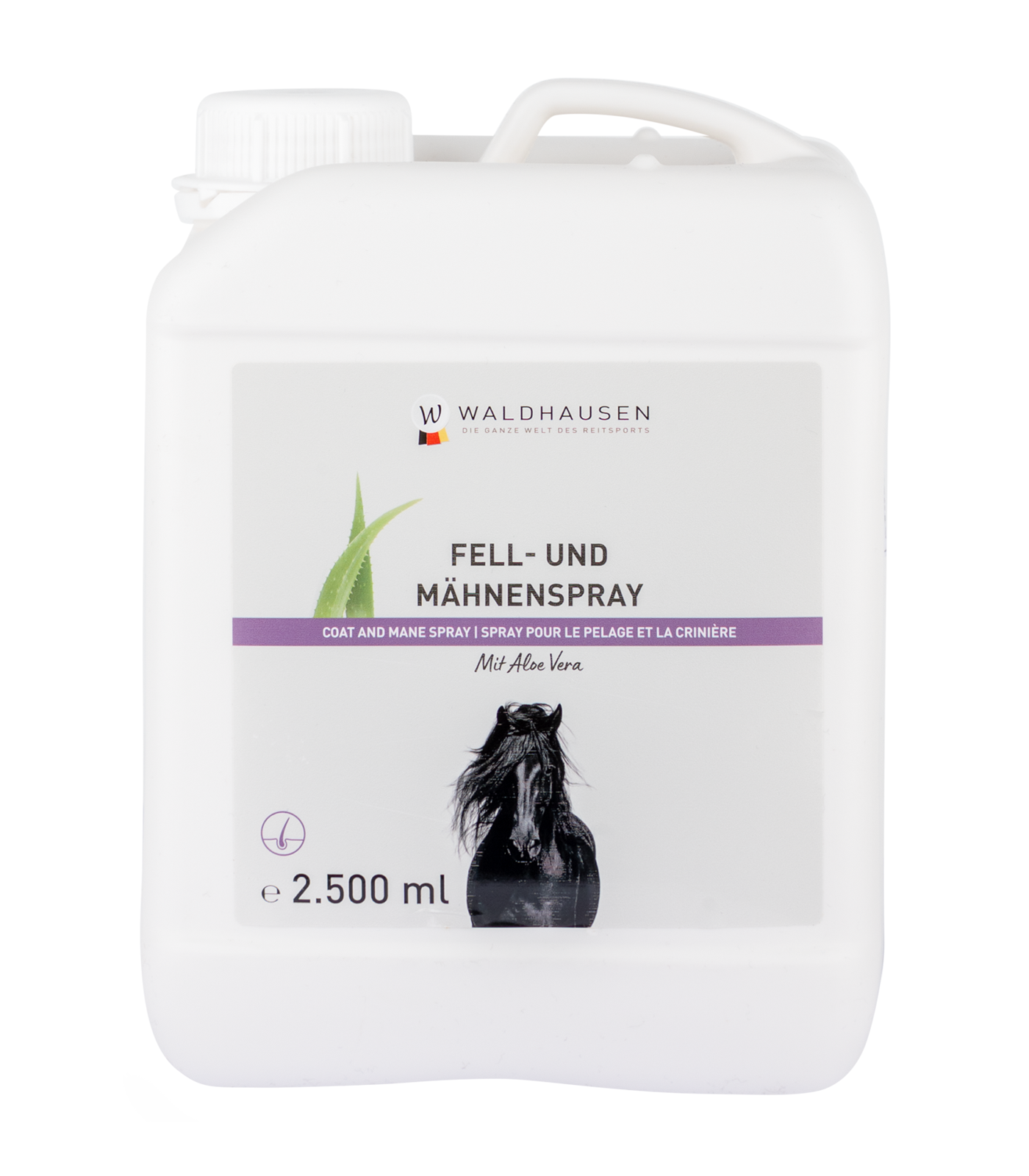 Spray pelage et crinière à l'aloe vera Waldhausen, 2500 ml