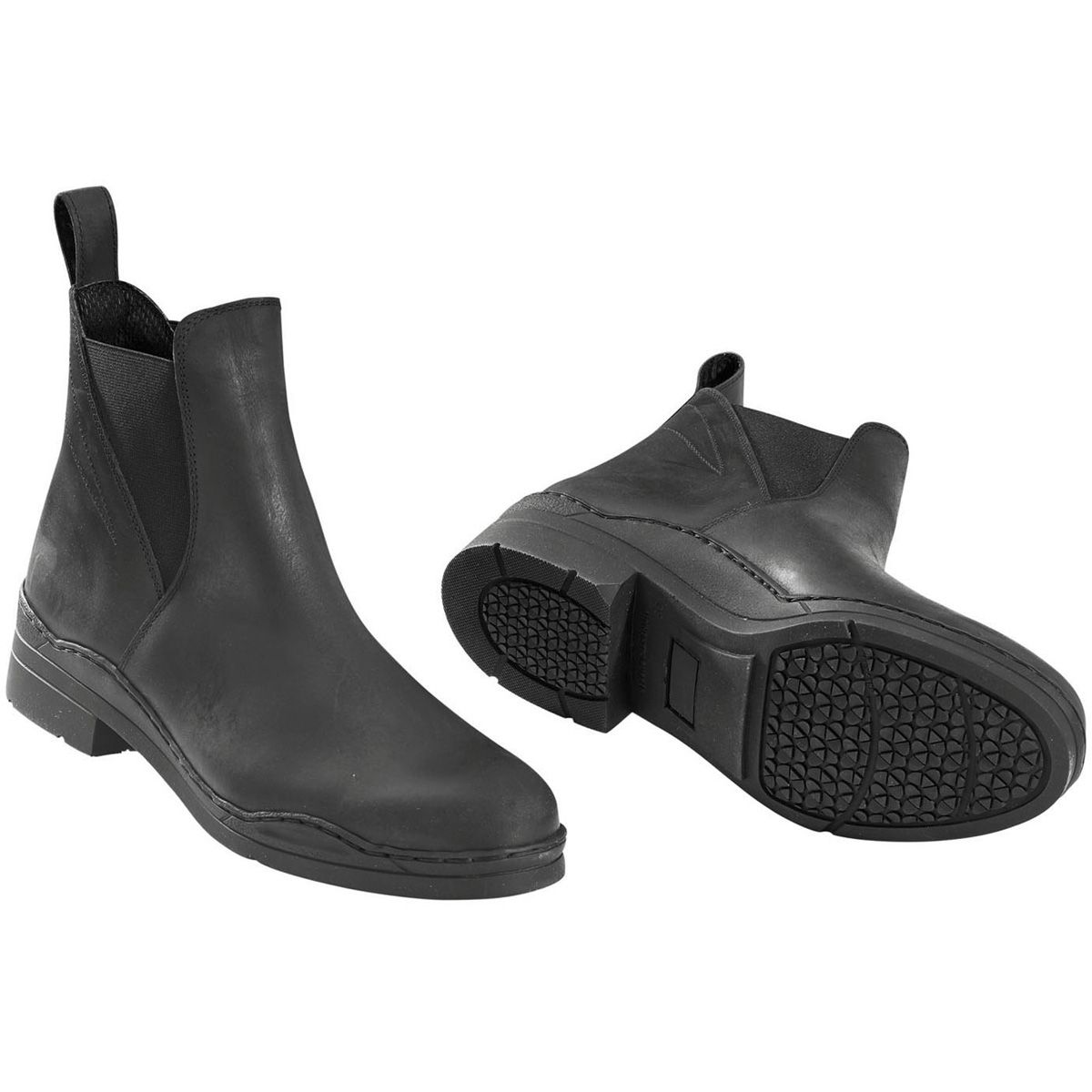 BUSSE Jodhpur-Stiefelette WORKING, robuste Zugstiefelette aus Nubukleder, schwarz 36