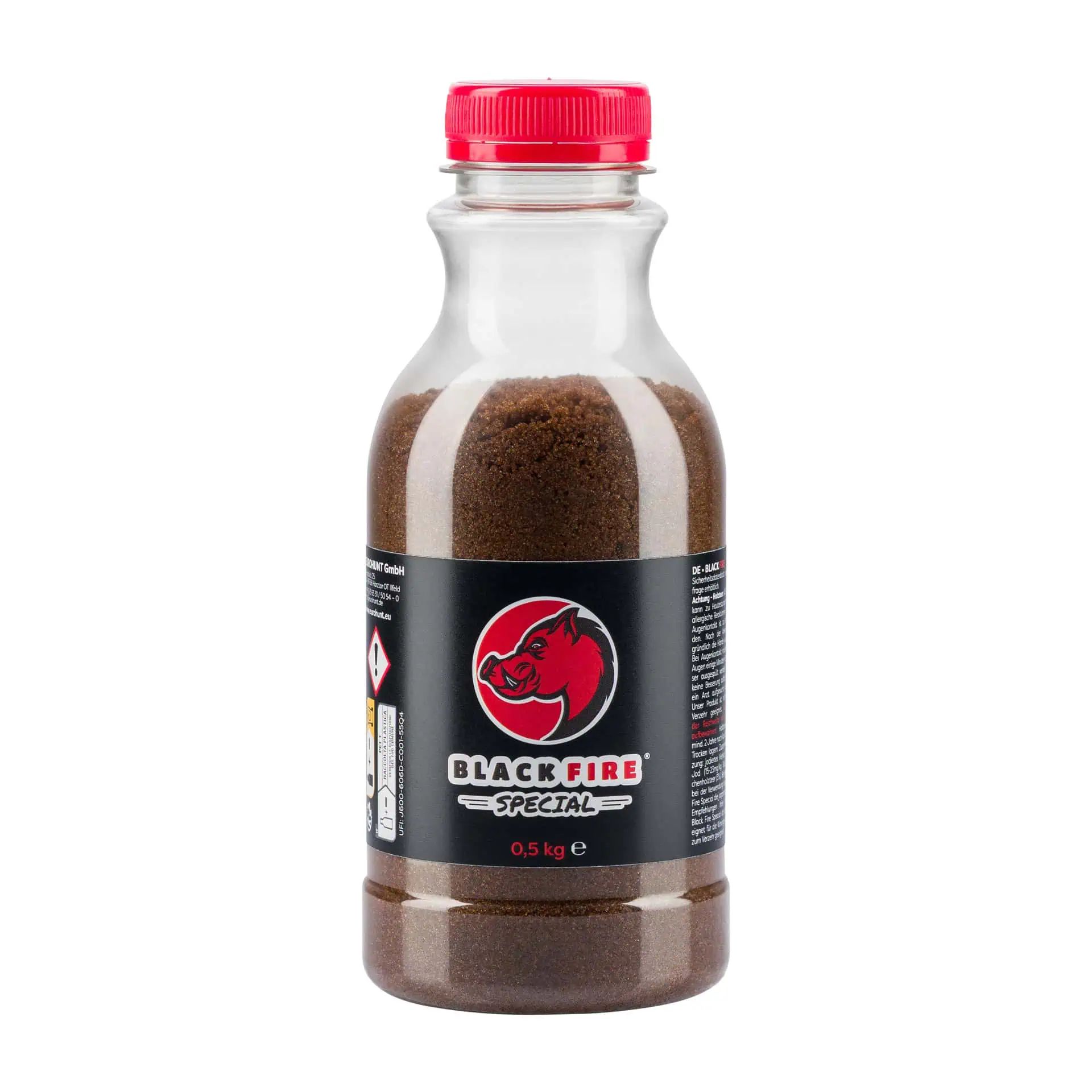 Attractif BLACK FIRE Spécial pour Sangliers & Cervidés, 0,5 kg, lot de 6, vue de face