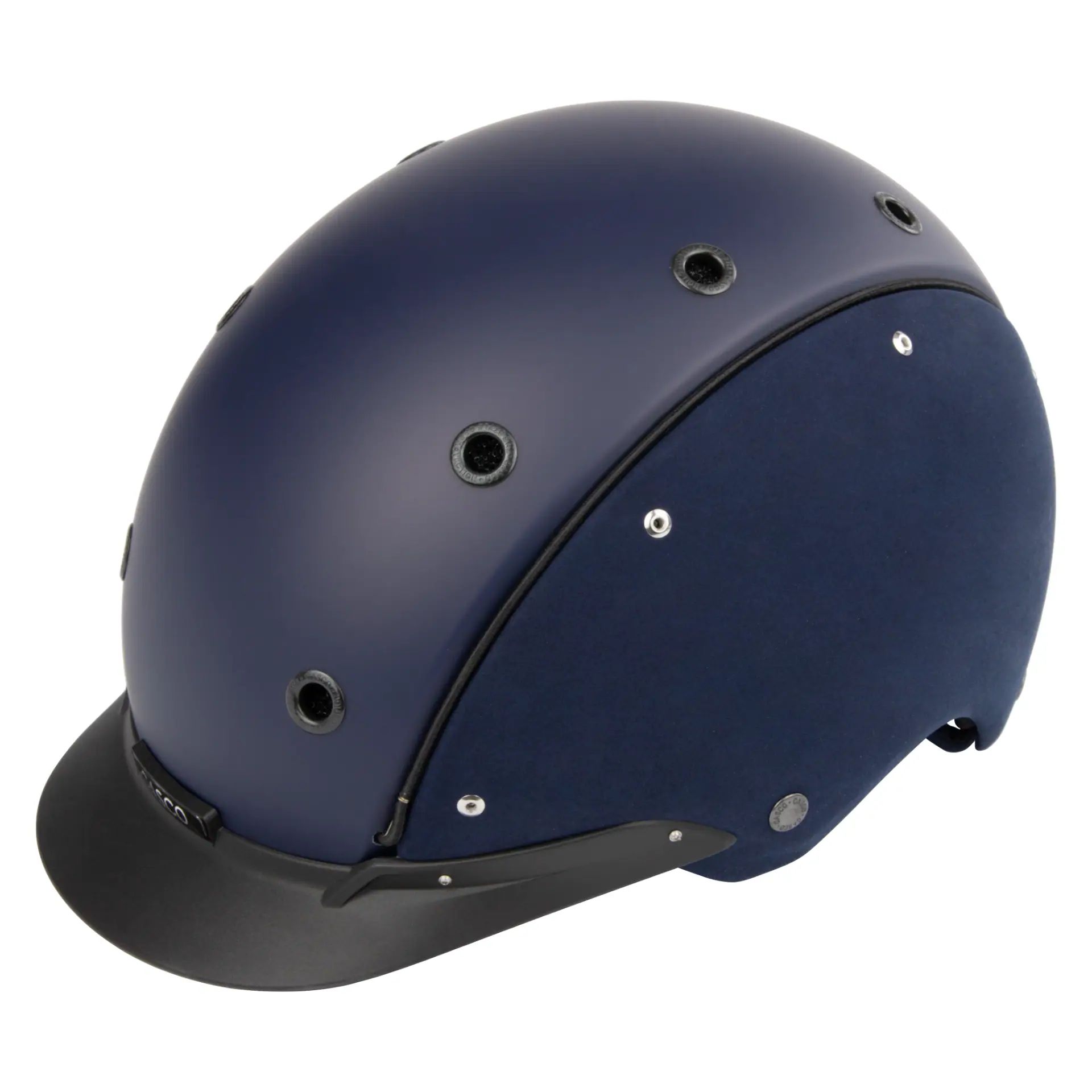 Casque d'équitation Casco Champ Precision avec boîte de rangement, 56-58, embellis blue