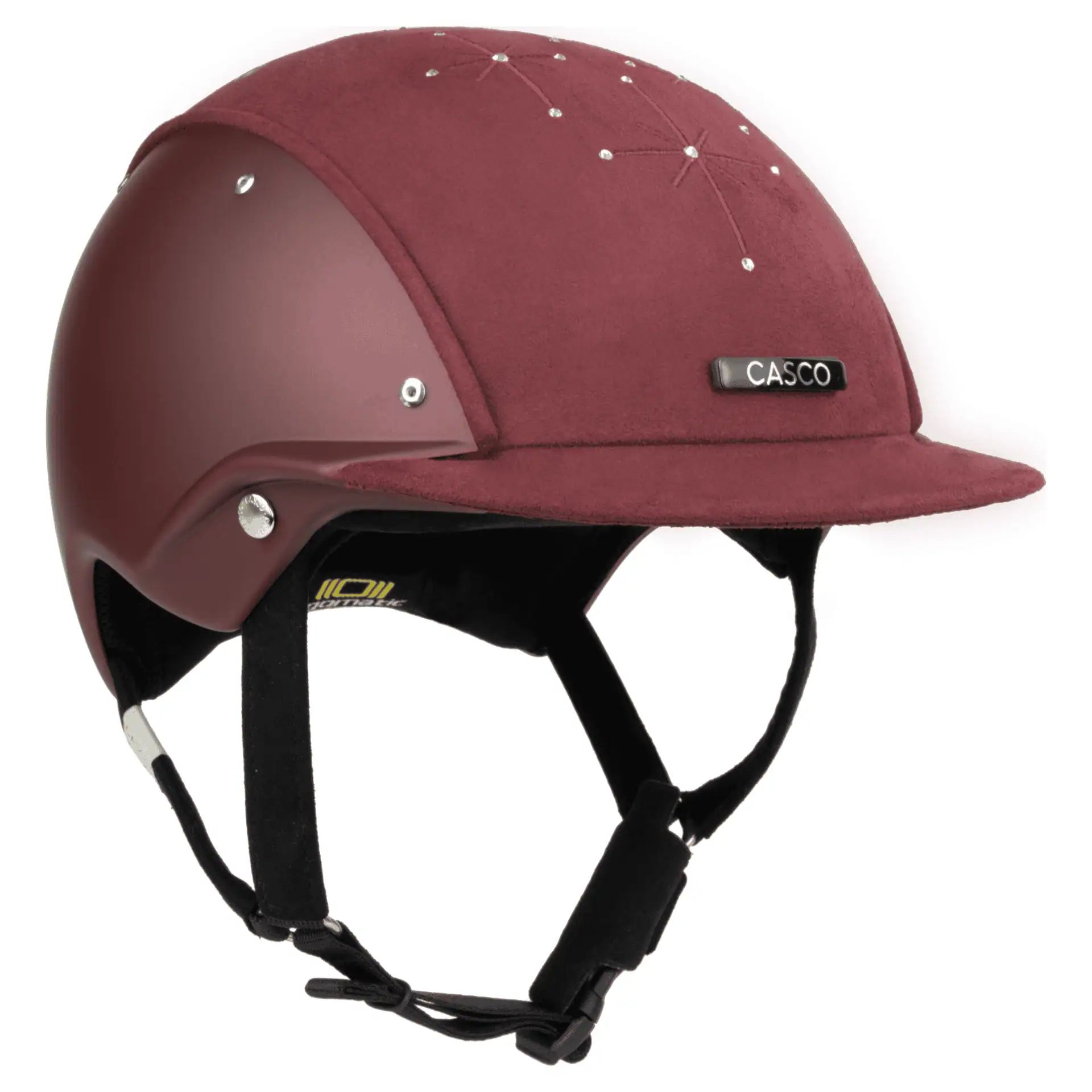 Casco APART Iconic lovaglósisak, lakk & velúr kivitelben, kristályokkal