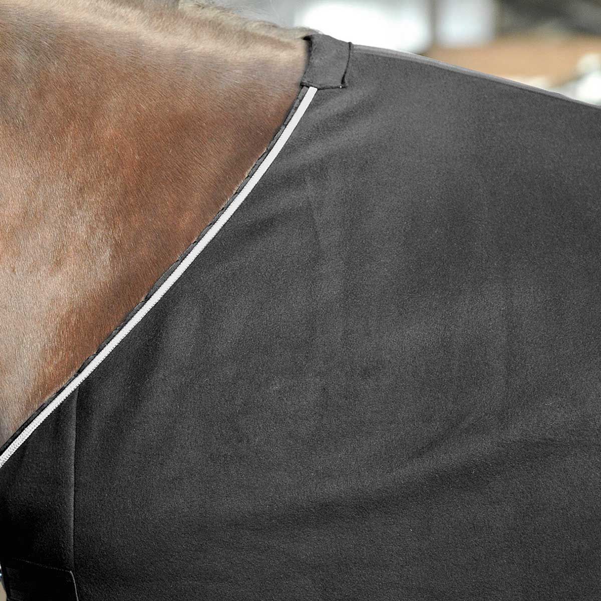 BUSSE Couverture Anti-Transpiration SHOW, Cordon Argenté, noir (argenté) 125