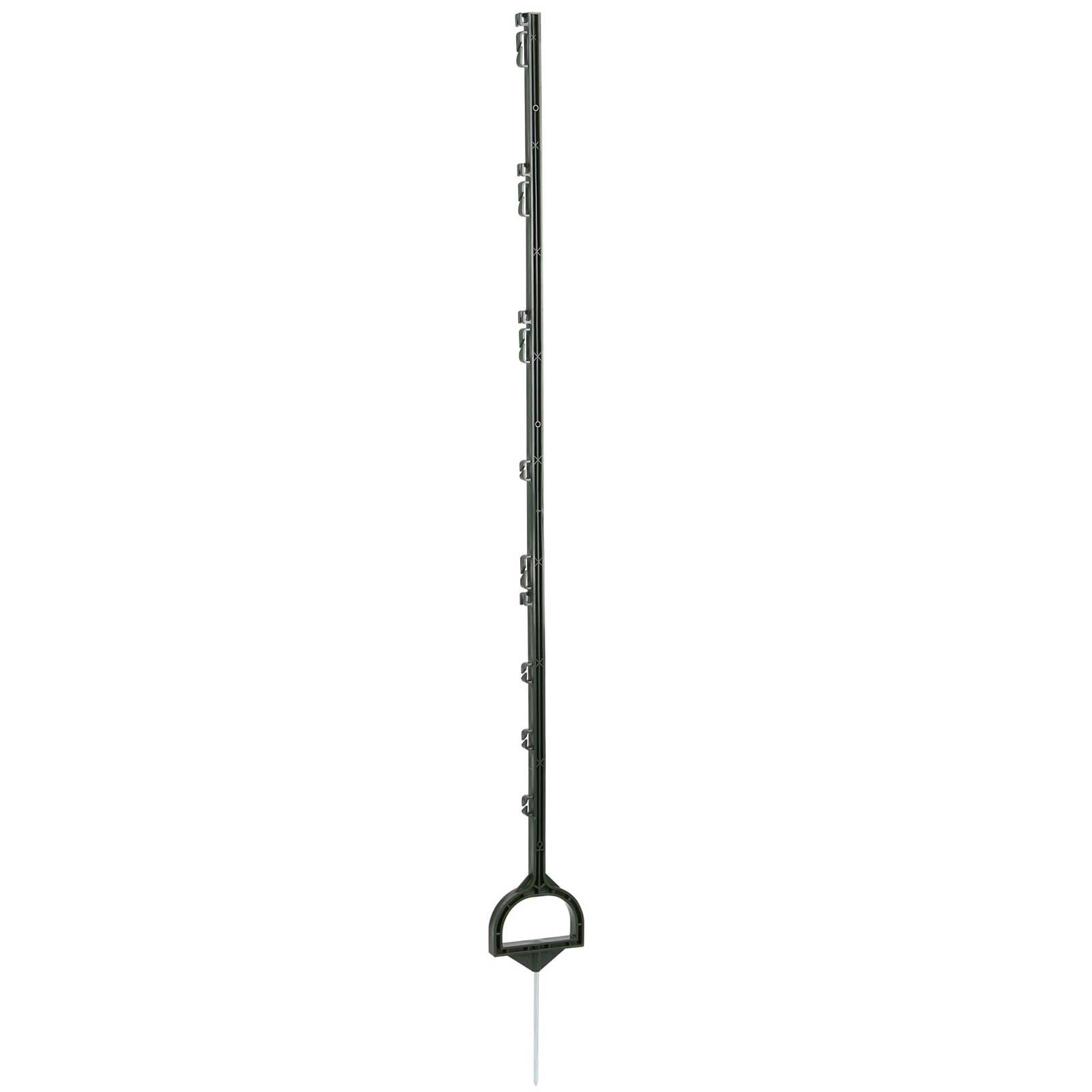5x AKO Paletto in plastica con poggiapiedi a staffa 158cm verde