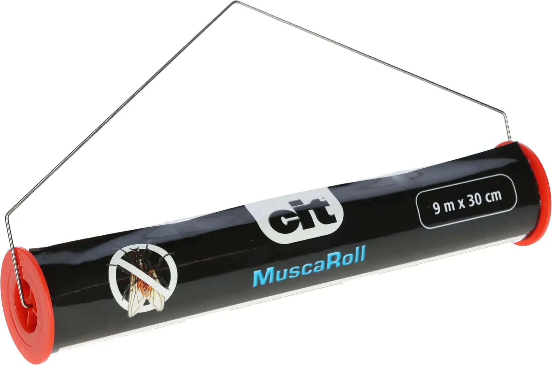 Kerbl CIT Rouleau attrape-mouches MuscaRoll, support métal, 9 m x 30 cm