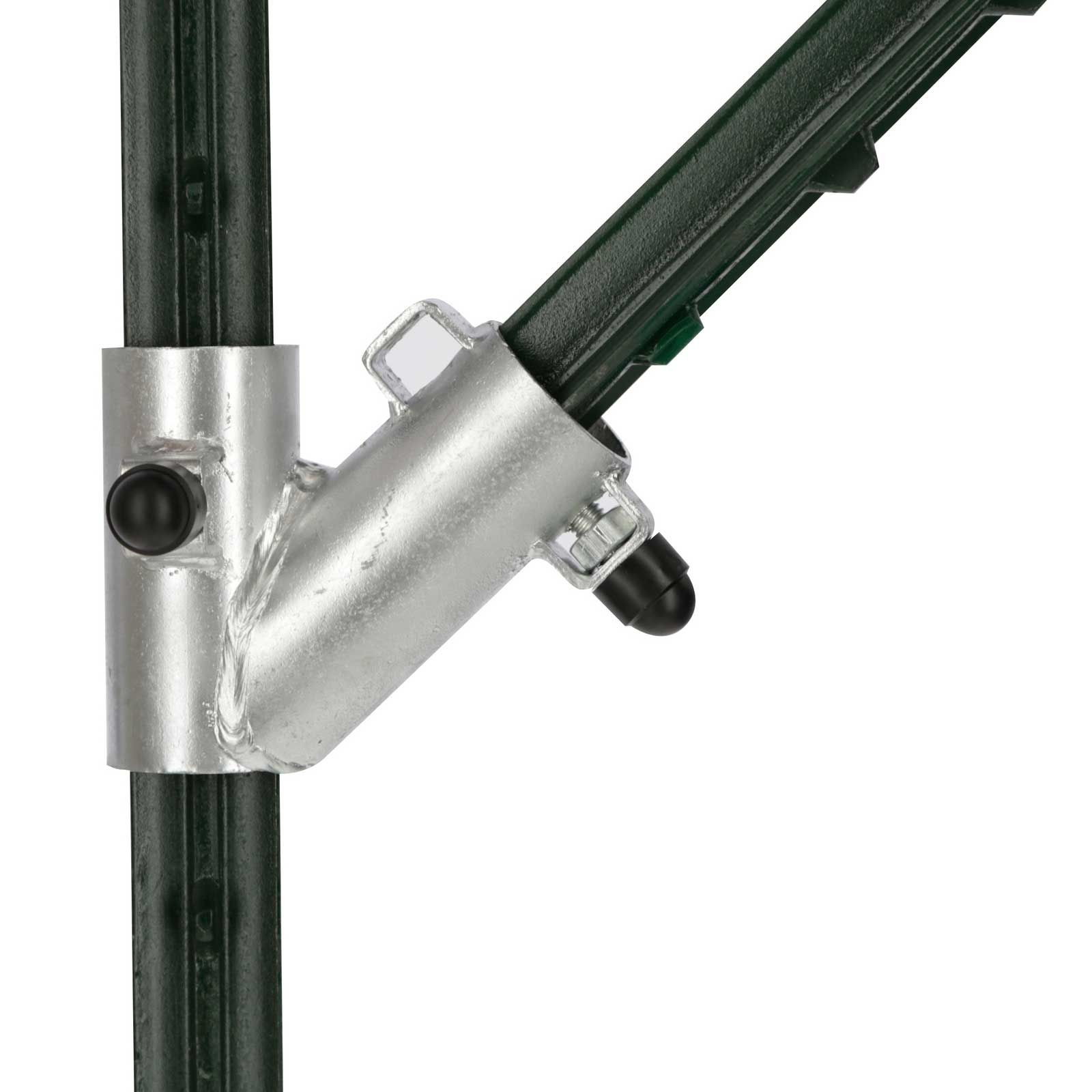 T-Post fence starter kit for t-posts, detail view, clamp