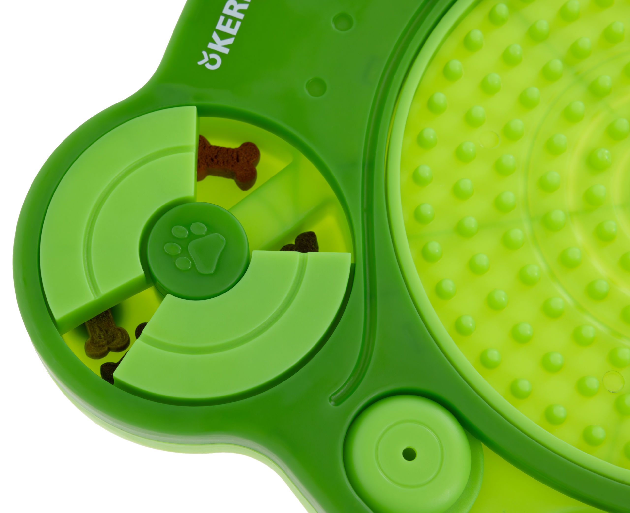 Kerbl Pet Intelligenzspielzeug Frosch mit Schleckteller, 24,5 cm