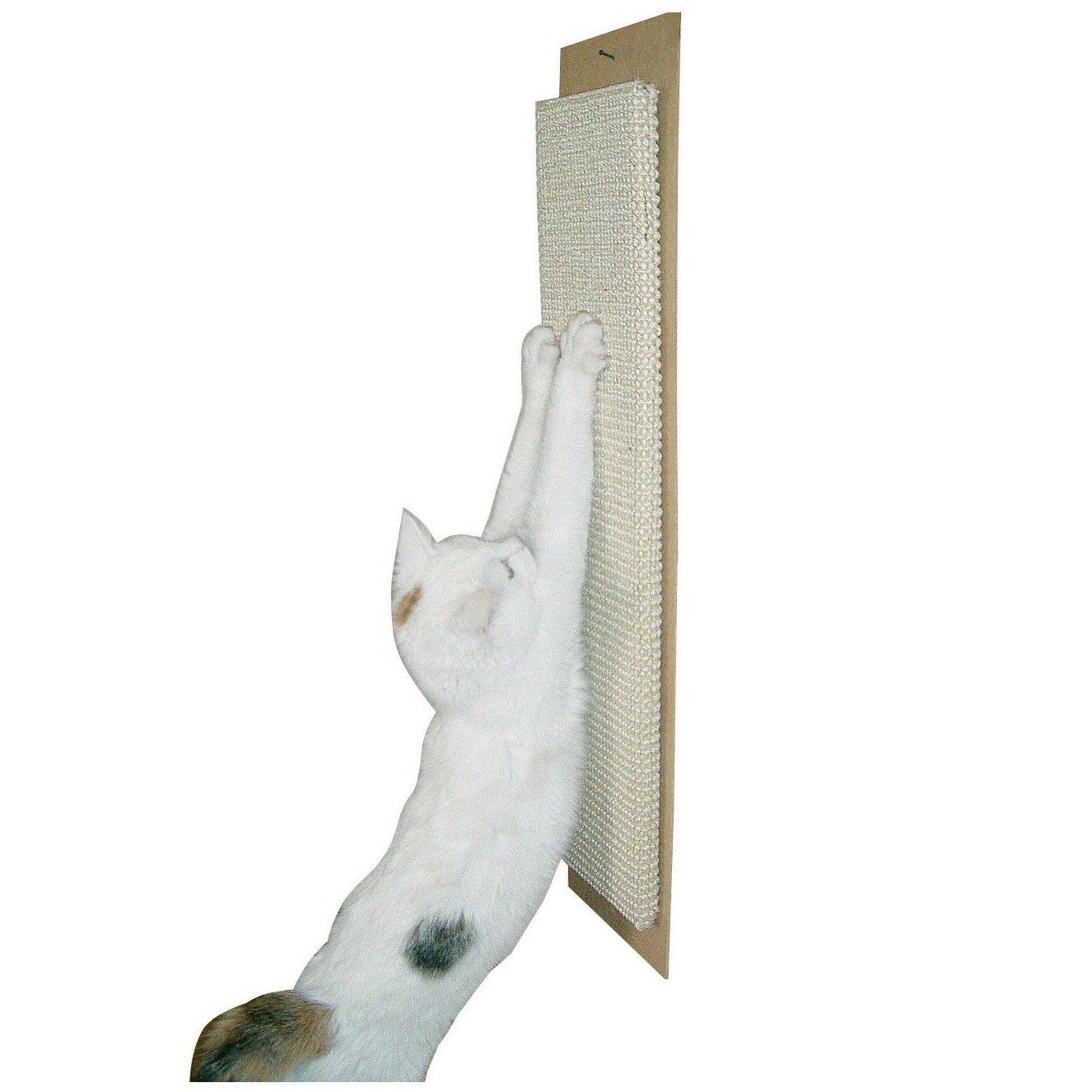Kerbl Klösbräda MAXI i sisal för katter, 70 x 17 cm, i användning