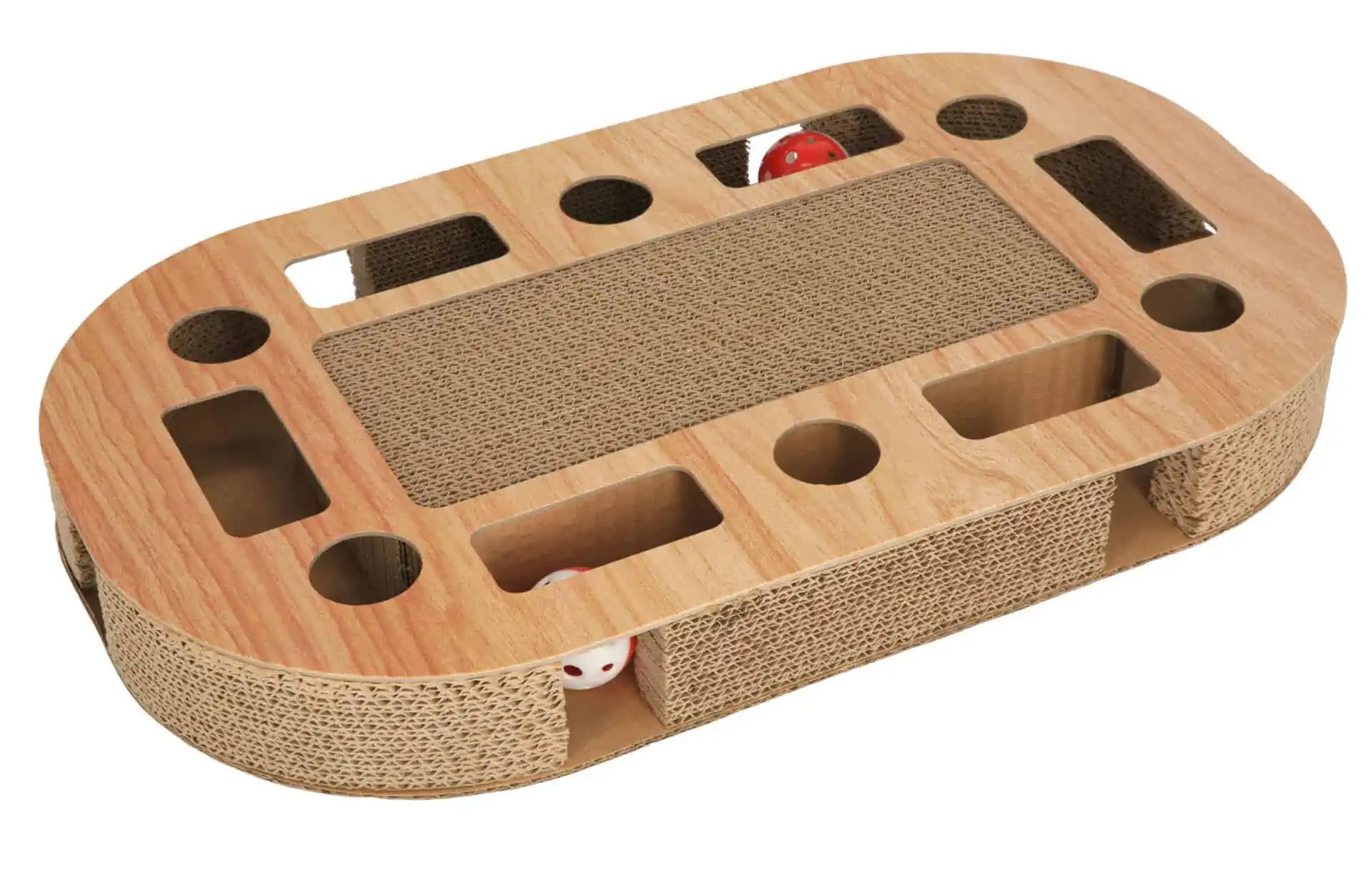Kerbl Cat Scratching Board Ovalo with Catnip, 52 x 31 x 8.5 cm