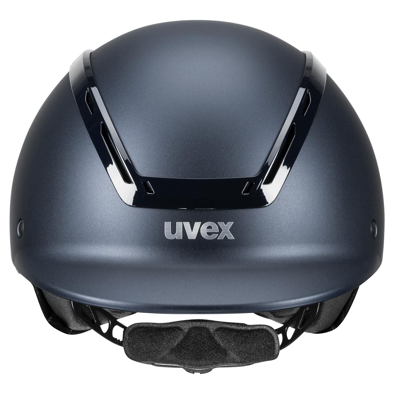 uvex lovaglósisak exxeed active, matt megjelenés fényes kerettel, navy S-M (56-58 cm)