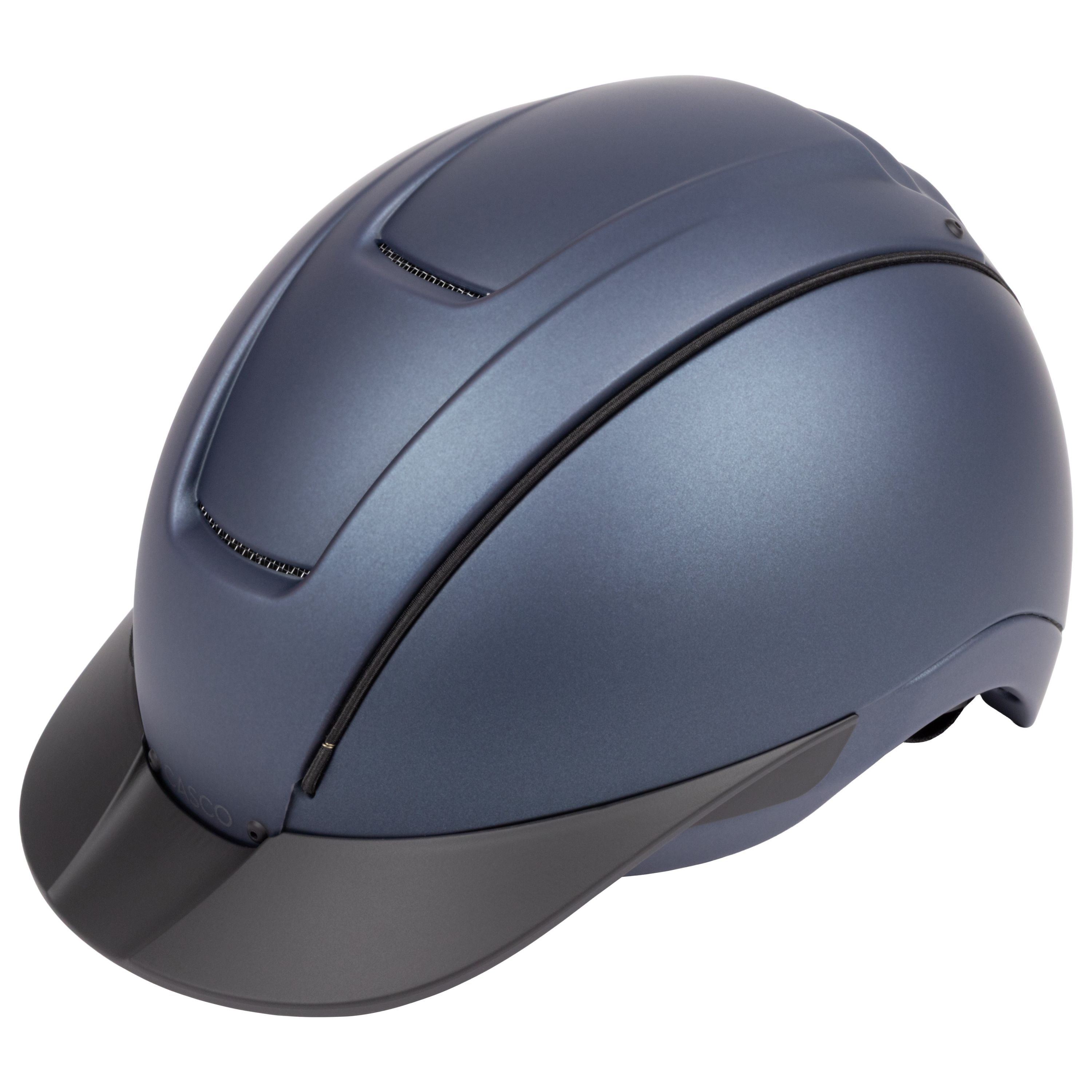 Casco DUELL Prime Marentis Reithelm dunkelblau matt, Seitenansicht