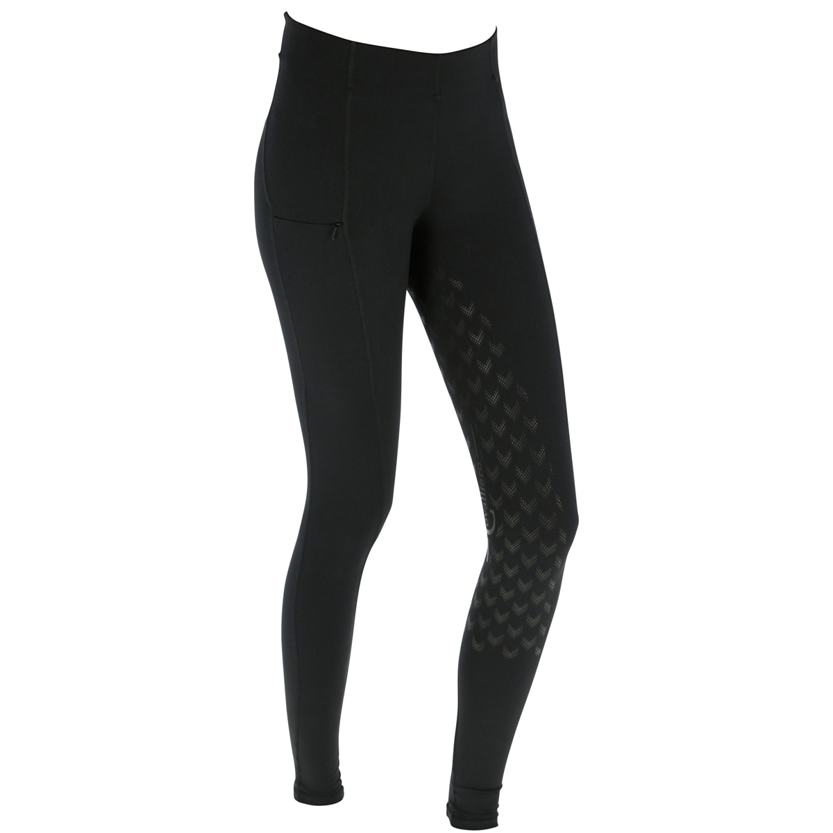 Covalliero Equona Lovagló Leggings Teljes Üléssel, 4 irányban rugalmas, fekete 34/36
