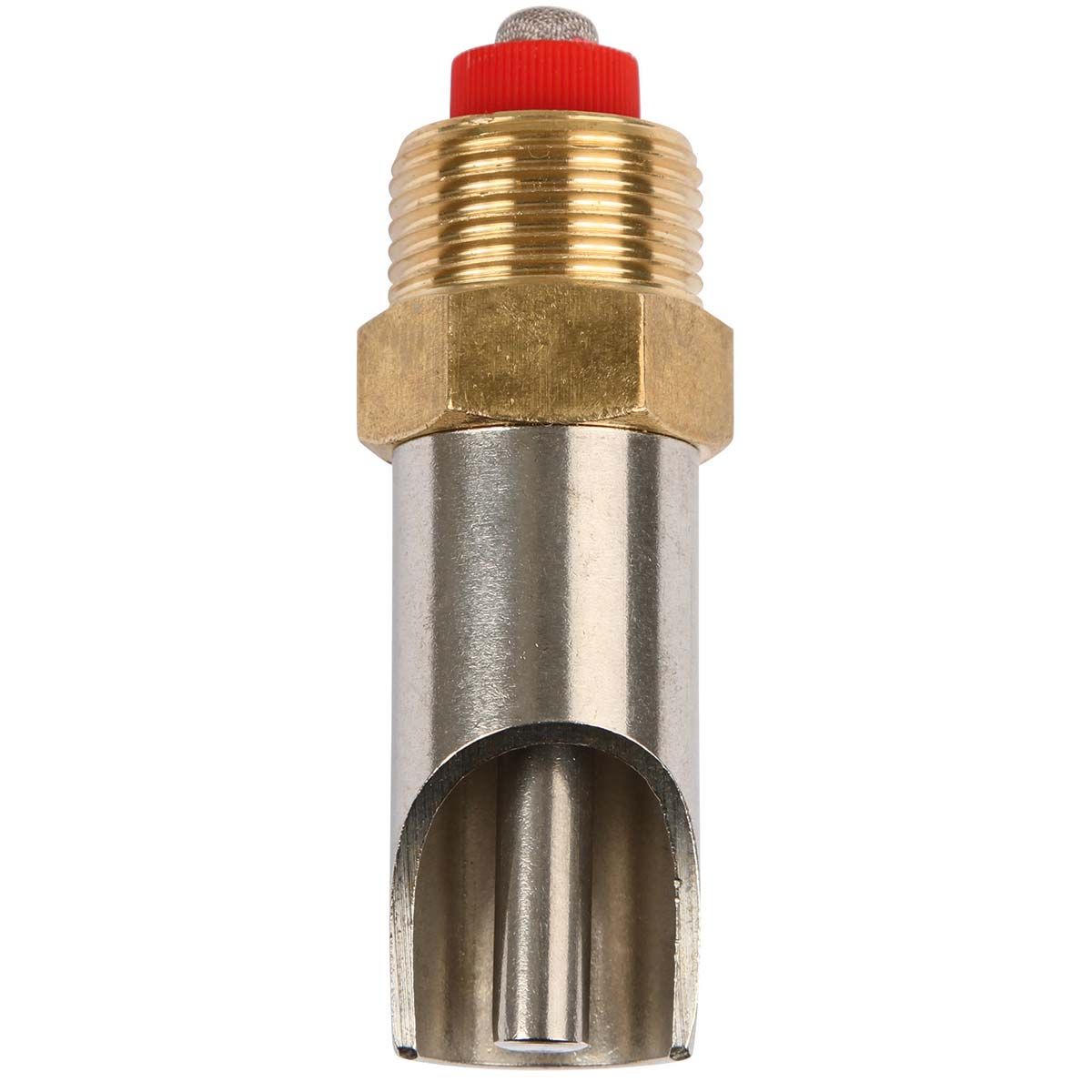 Kerbl Beißnippel Messing/Edelstahl mit dünnem Druckkegel für Schweine, 3/4"-3/4" I 77 x 8 mm