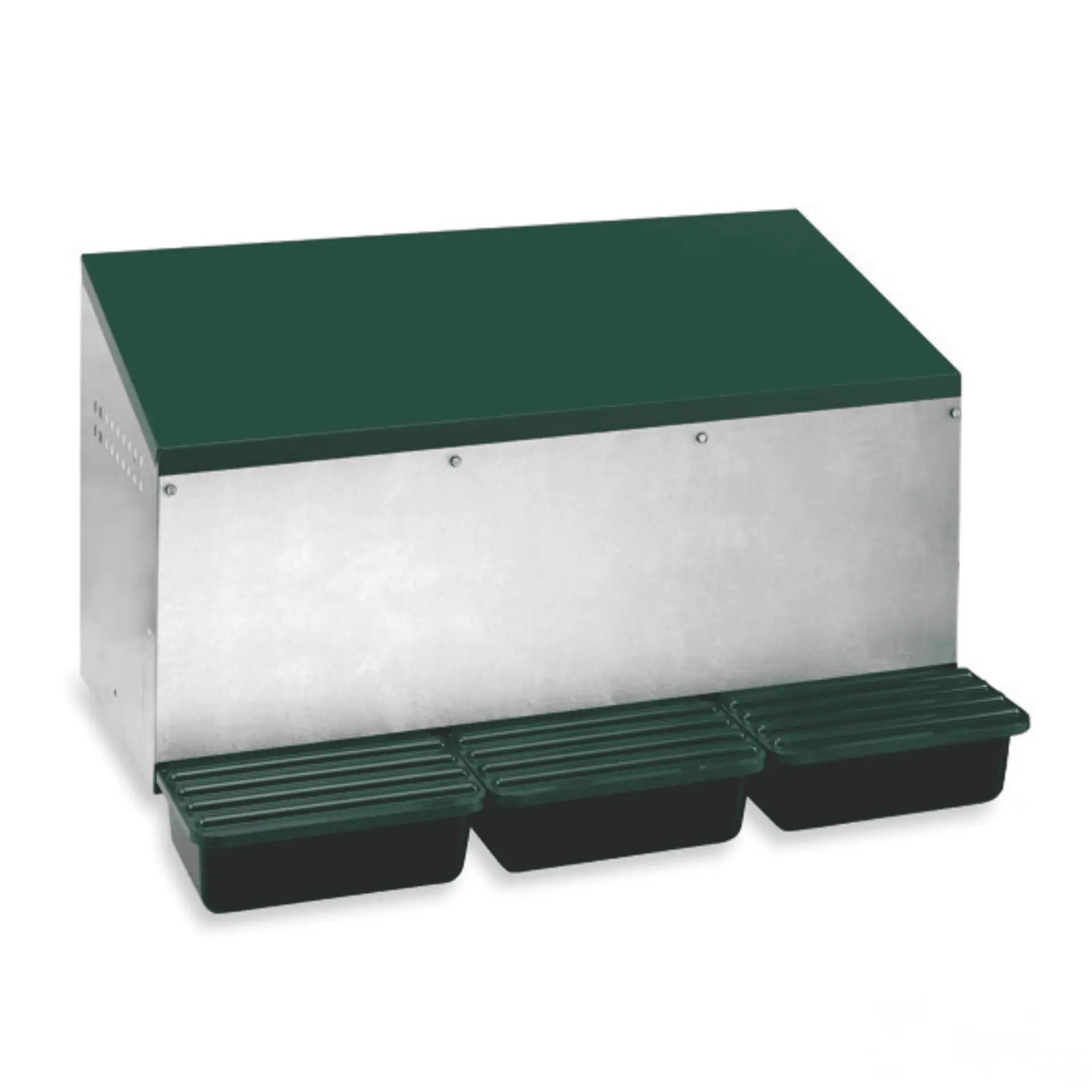 Agrarzone pondoir pour poules d'extérieur en métal 3 compartiments