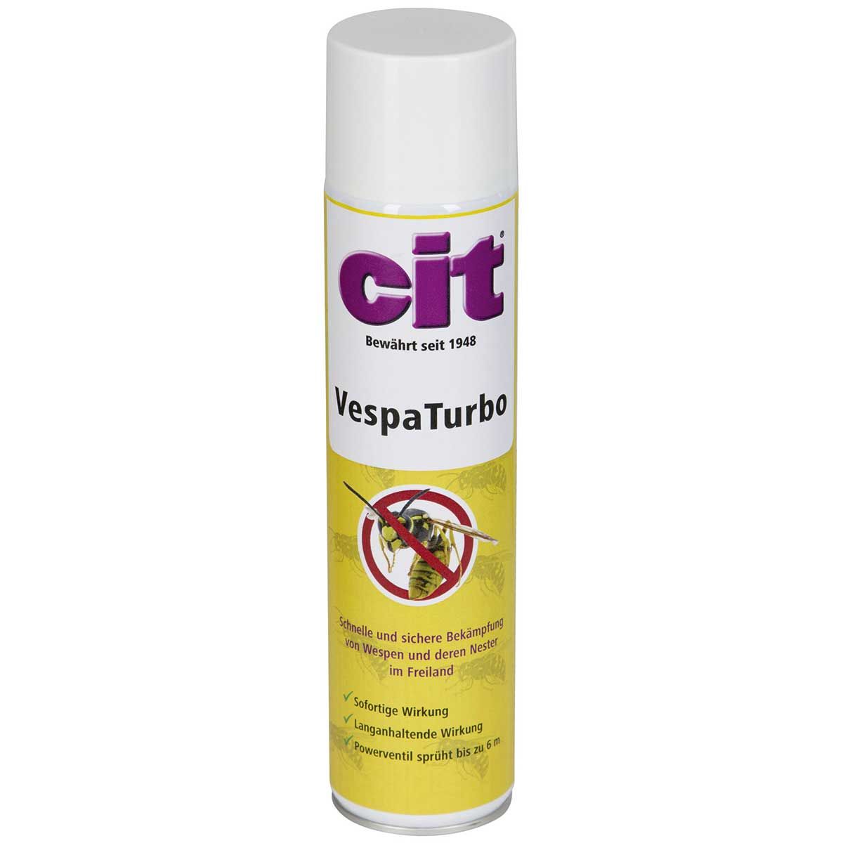 cit VespaTurbo Wespenspray mit 6 m Sprühdistanz, 600 ml