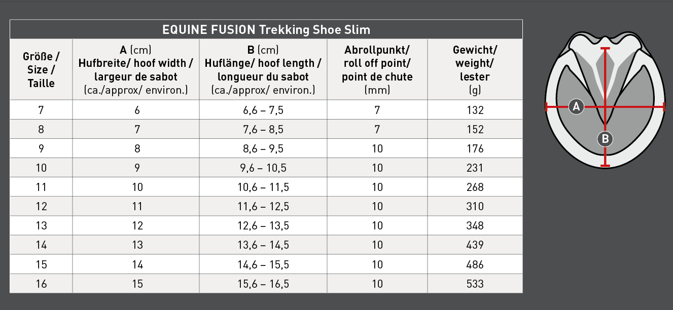 Equine Fusion Chausson de trekking, semelle grip et amorti, Taille 10