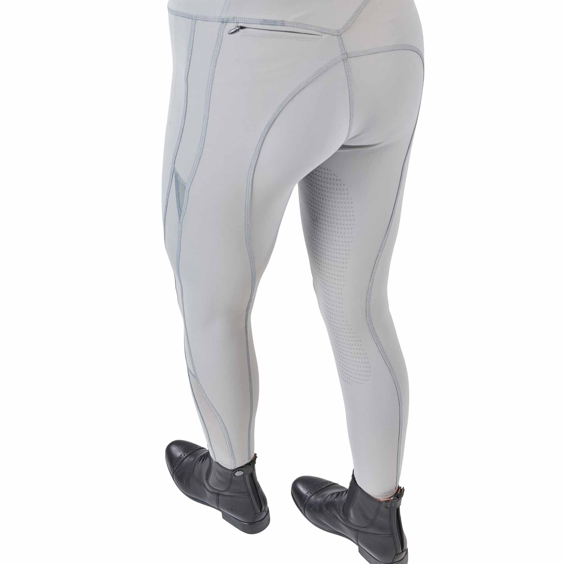 BUSSE Ridtights AIRY II, lätta sommartights med nätinsatser, vy bakifrån