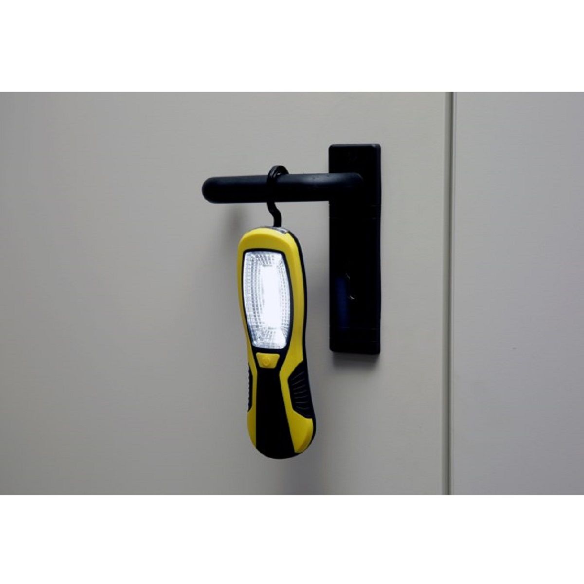 Kerbl LED Work Light WorkFire 200, 3 Watt with Magnet & Hook, in use
