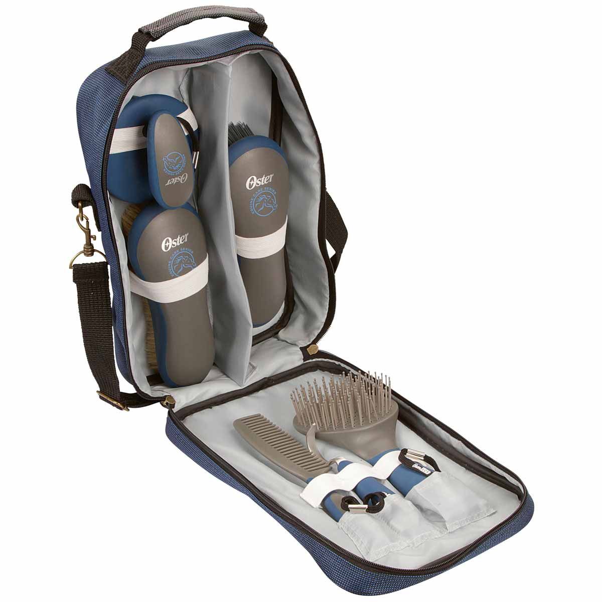 Oster Equine Care Series 7-piece care set bleu, contenu de la livraison
