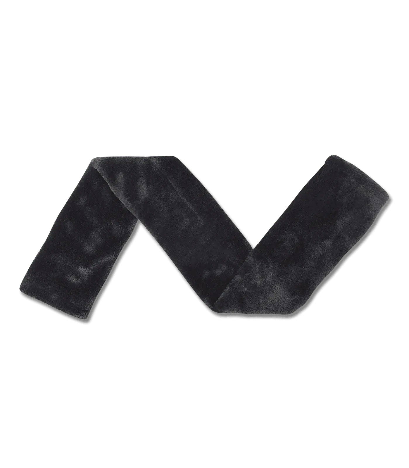 Waldhausen Fourreau de Sangle en Fourrure Synthétique pour Chevaux Sensibles, Noir, 80 cm