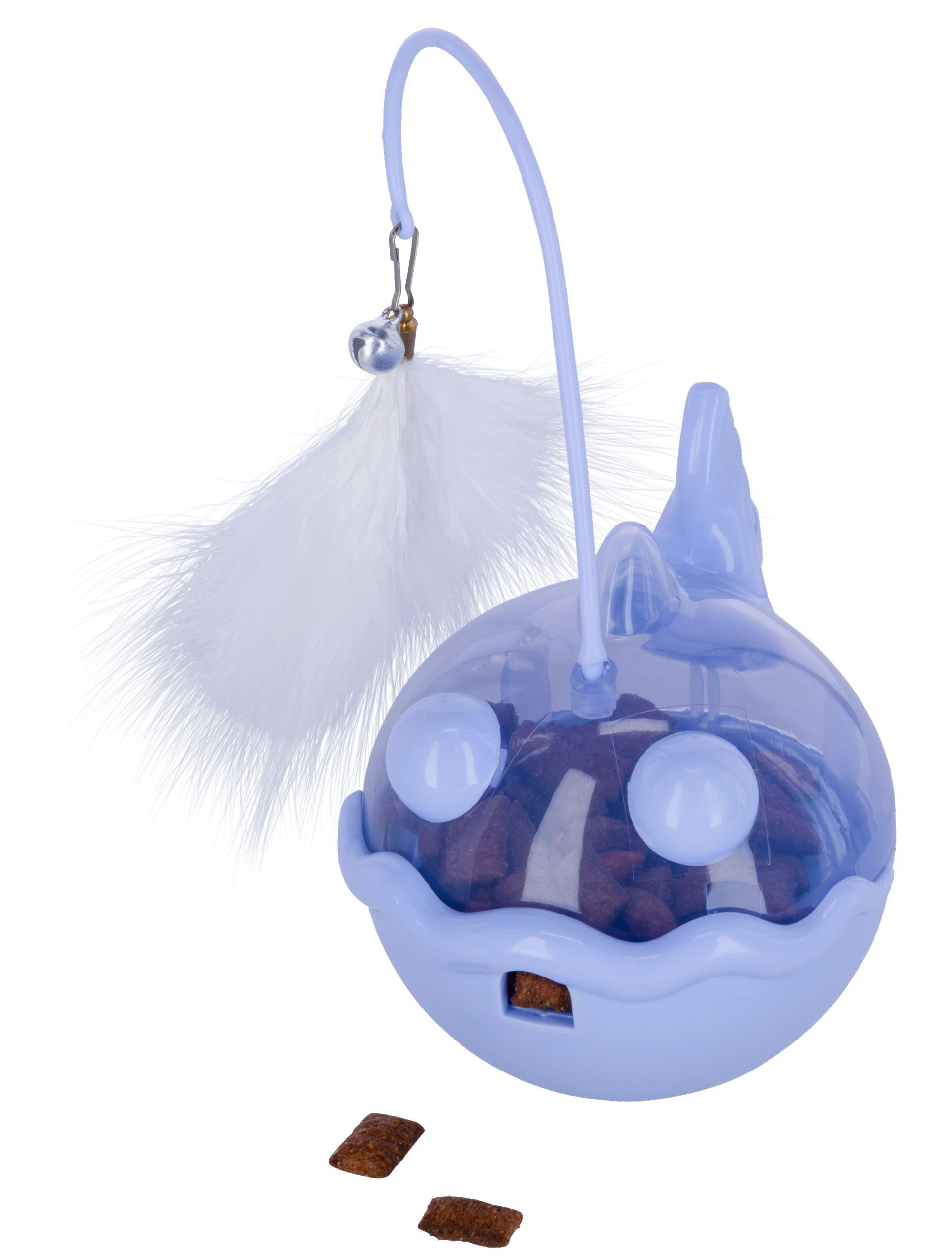Kerbl Snackball Fisch für Katzen, befüllbar, flieder