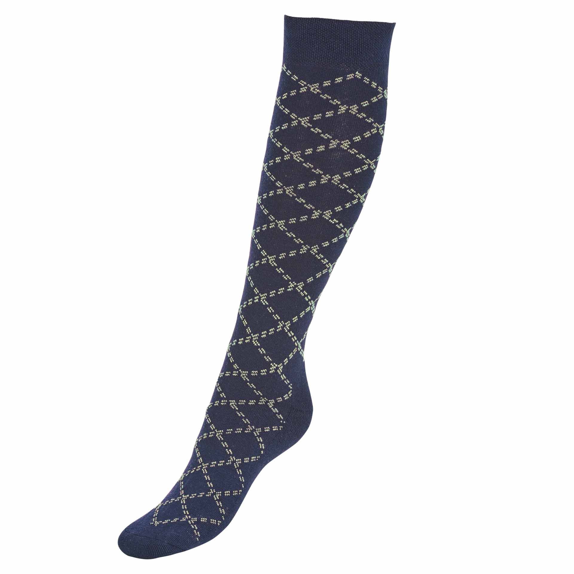 BUSSE Socken SIMPLY-KARO 31-34 navy/smoke green