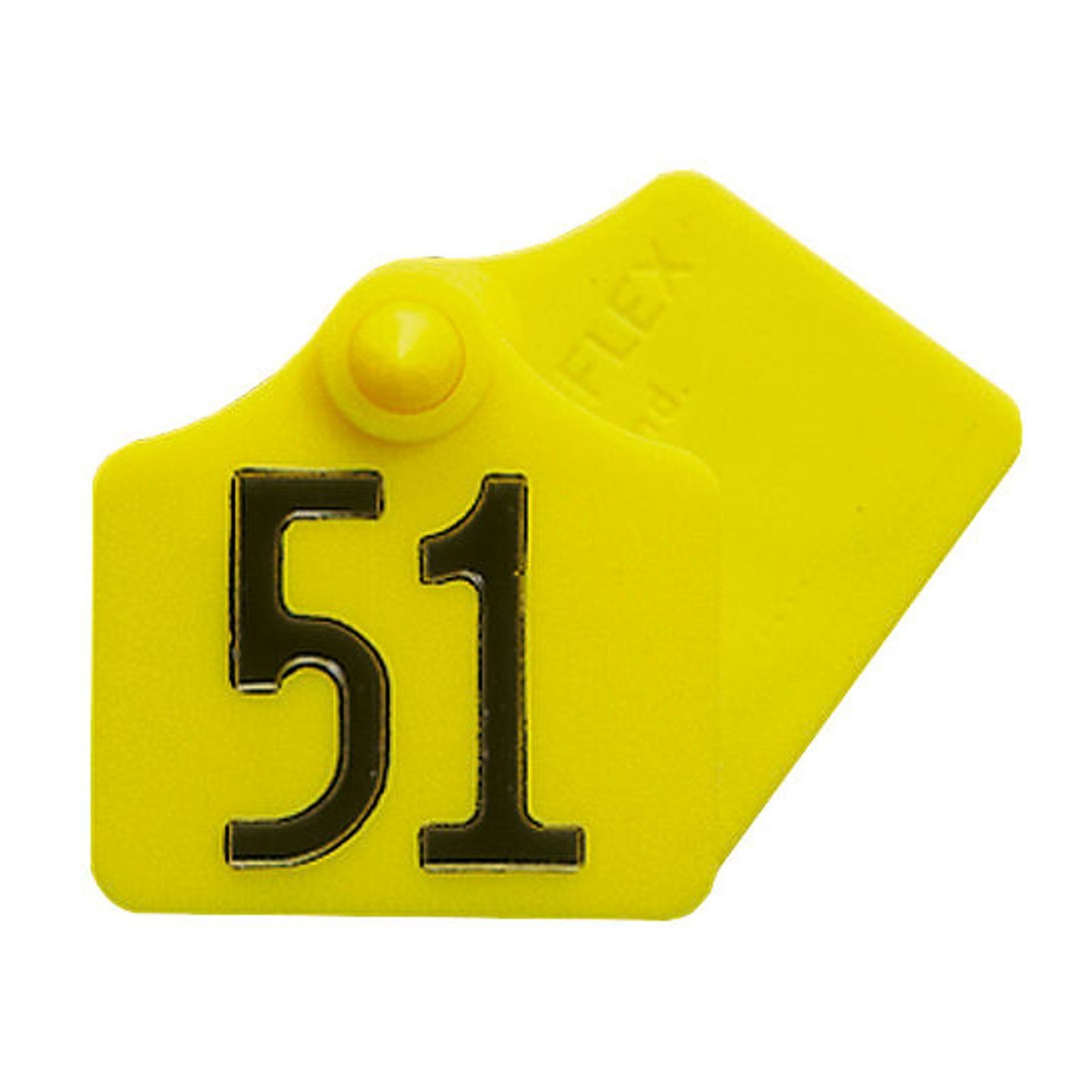 Kerbl PrimaFlex ear tag, size 1, yellow, numbered