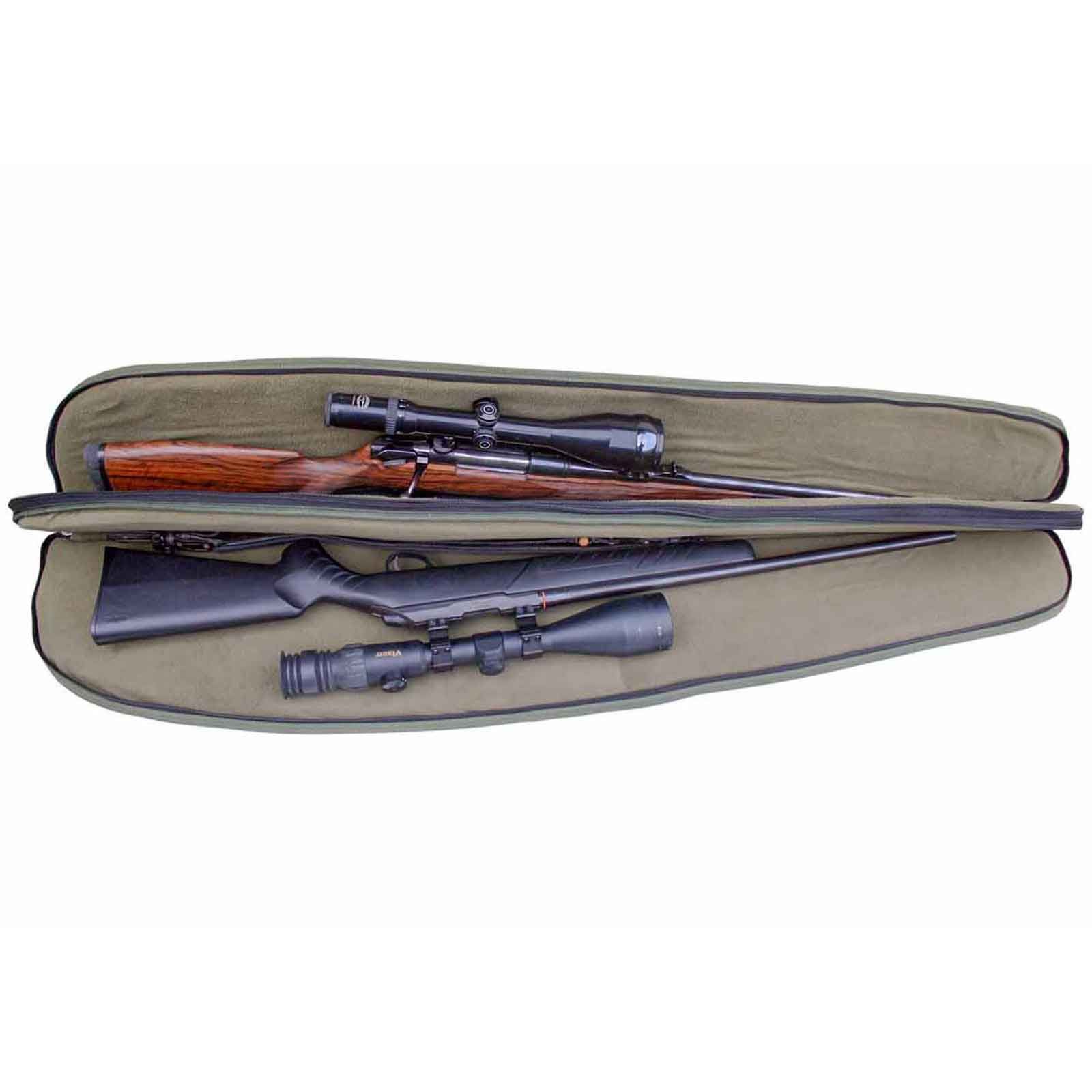 Teaca speciala Eurohunt pentru 2 arme lungi, în utilizare