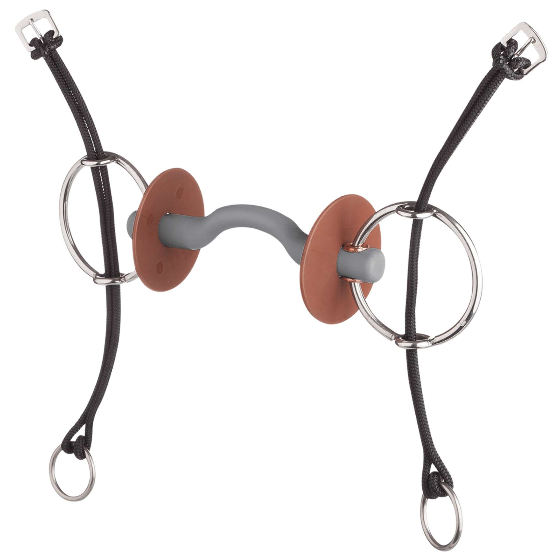 beris Gag Bit with Tongue Port Bar soft 13 cm