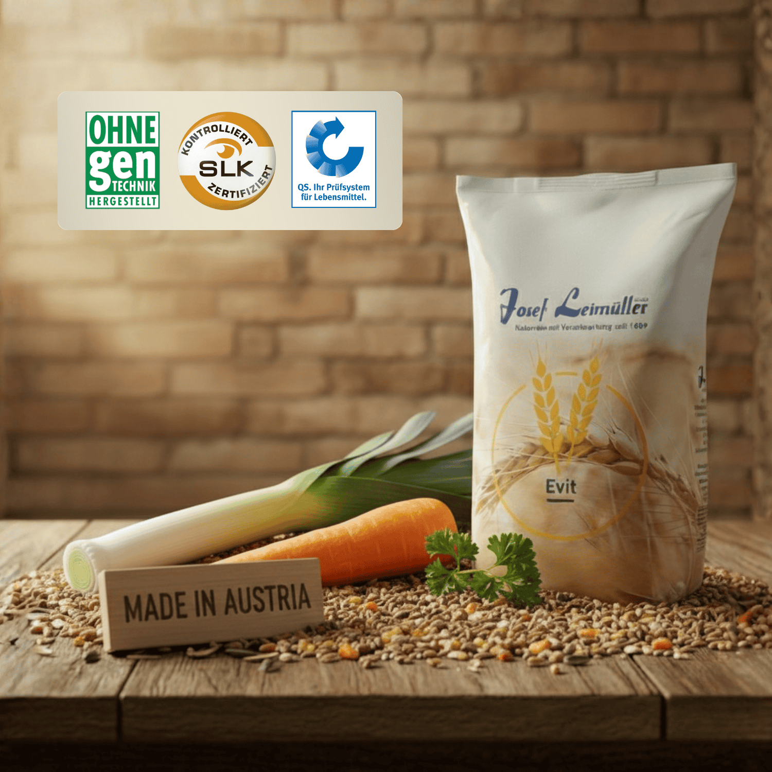 Leimüller Mâncare Fitness pentru Pui 25 kg, etichetă