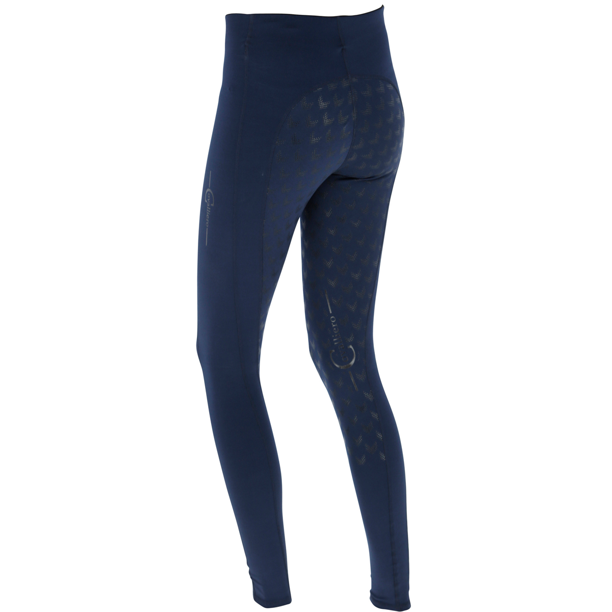 Covalliero Reitleggings Equona Vollbesatz Damen, 4-Wege-elastisch, mit Grip, Navy 32/34