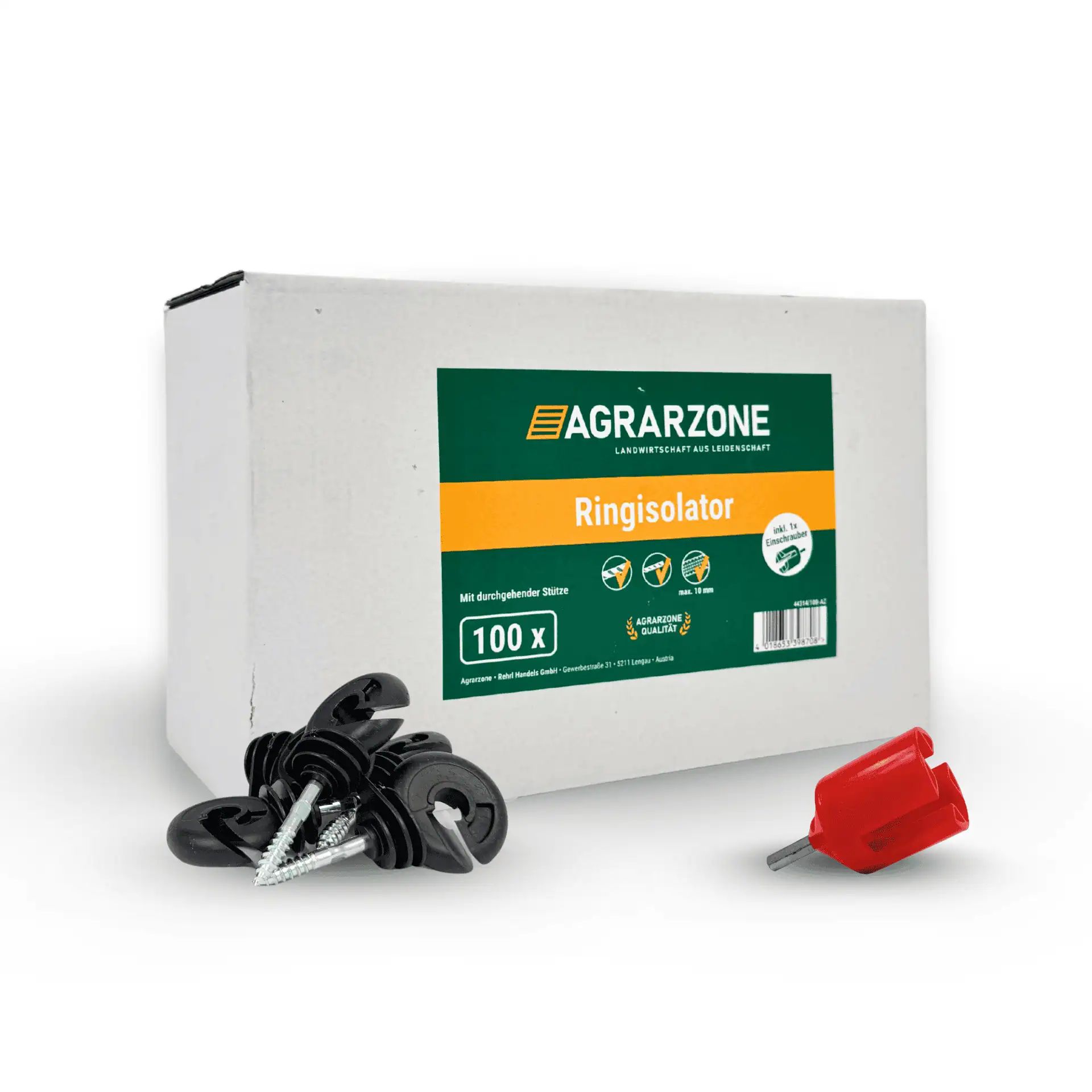 AKO Isolatore a nastro largo, sistema a clip 4 cm - 25 pezzi