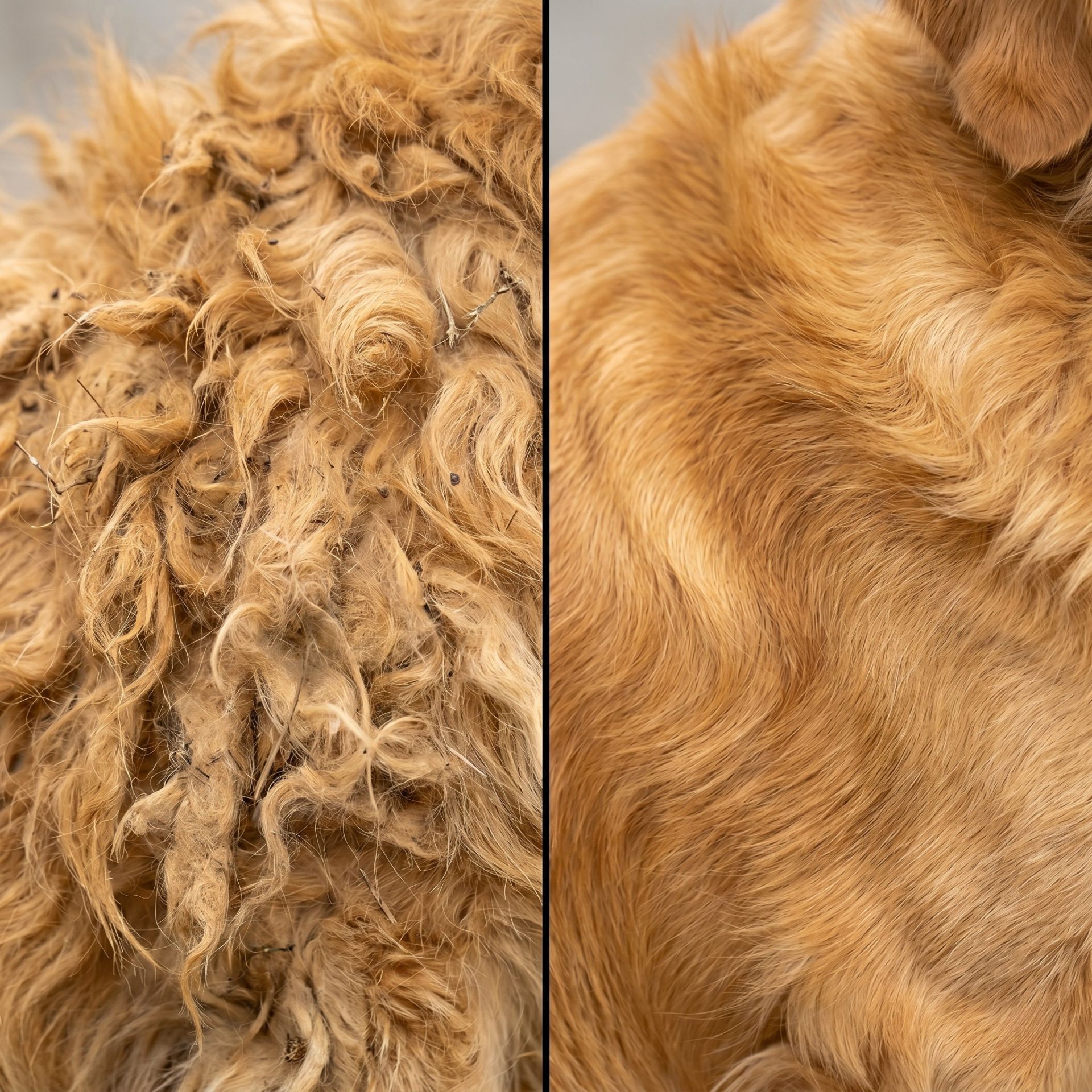  Sheepskin, Fell, golden, Textur, Nahaufnahme