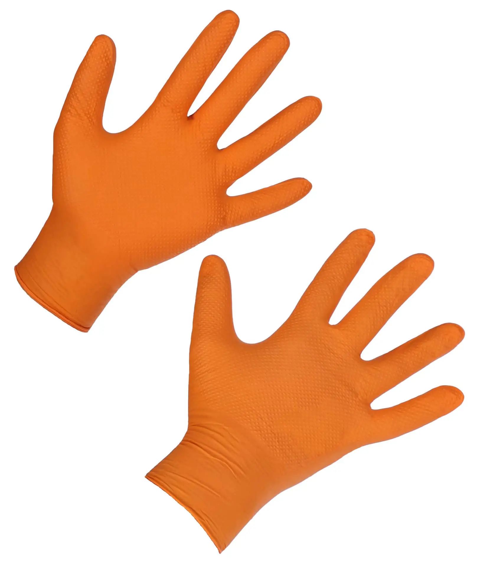 Gant jetable Nitrile X-Grip 240 mm orange (50 pièces)