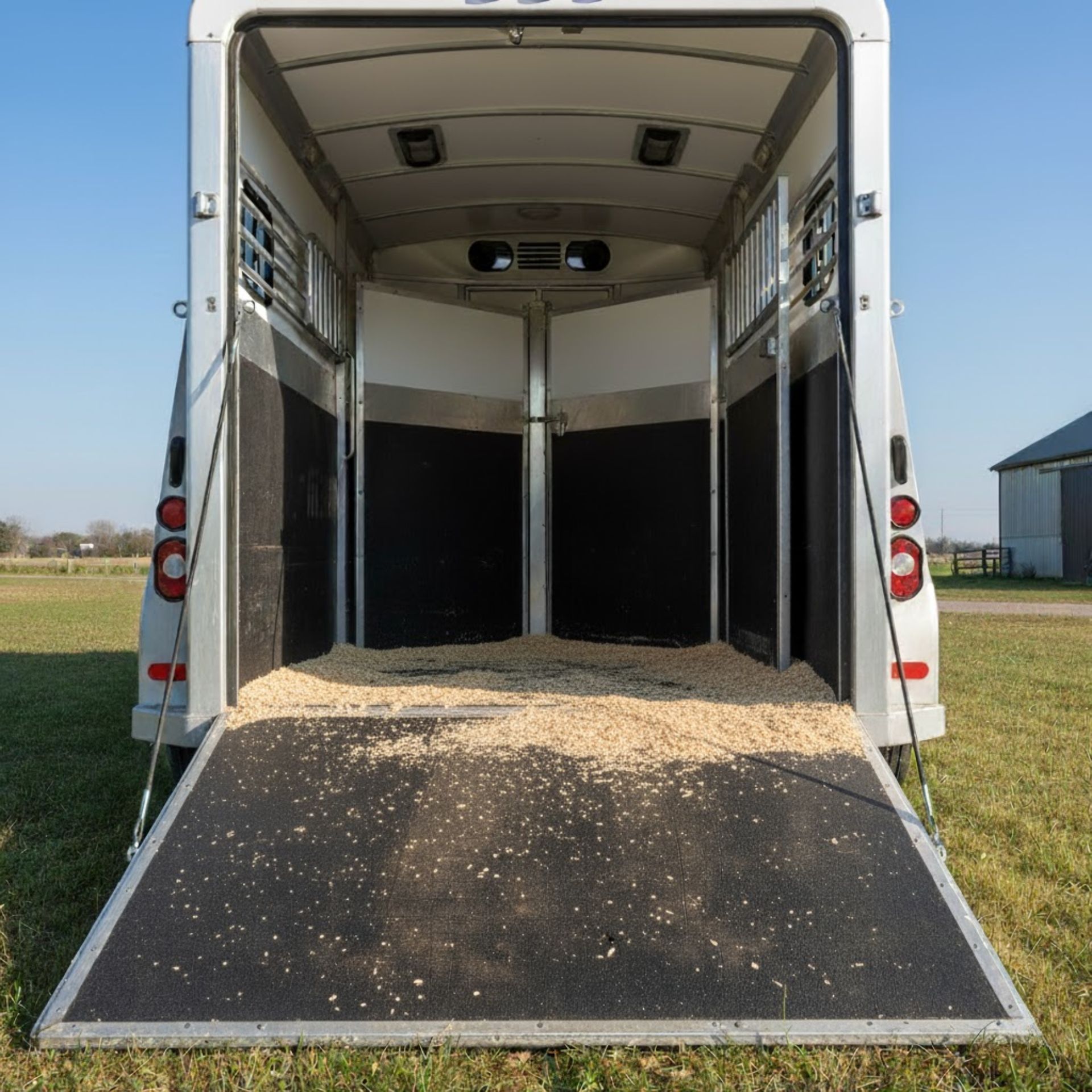 Chipsi Classic Horse Bedding Softwood Shavings 20 kg, in use