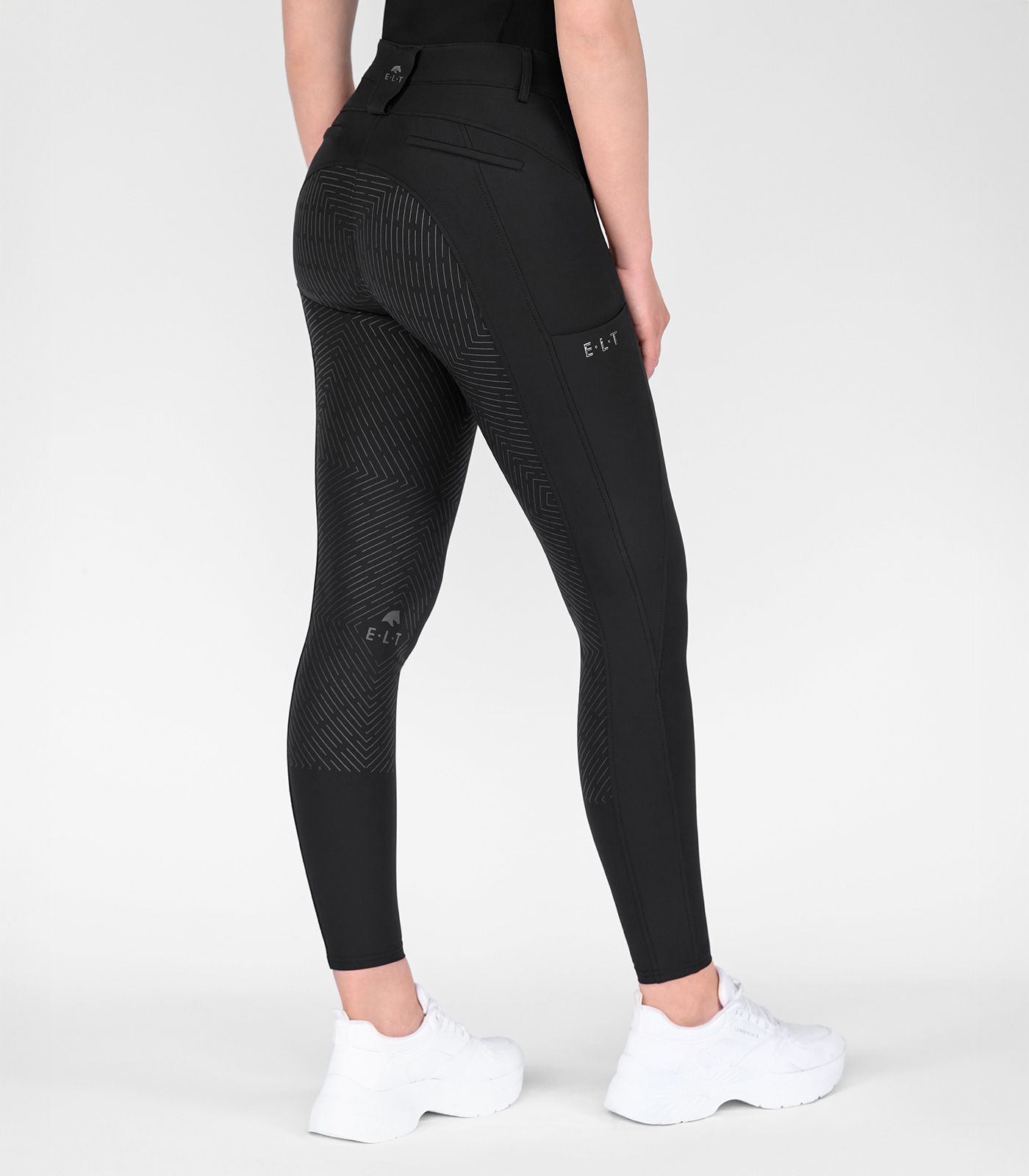 ELT Reithose Comfort Ride Silikon Damen, Vollbesatz, schwarz
