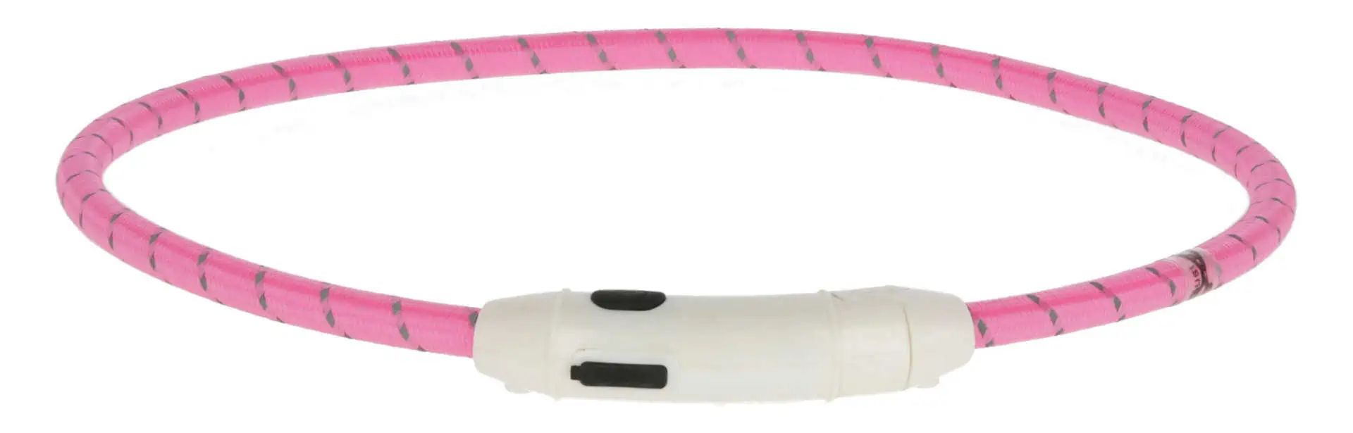Collier LED Maxi Safe Kerbl pour chien, nylon, ajustable à 65 cm