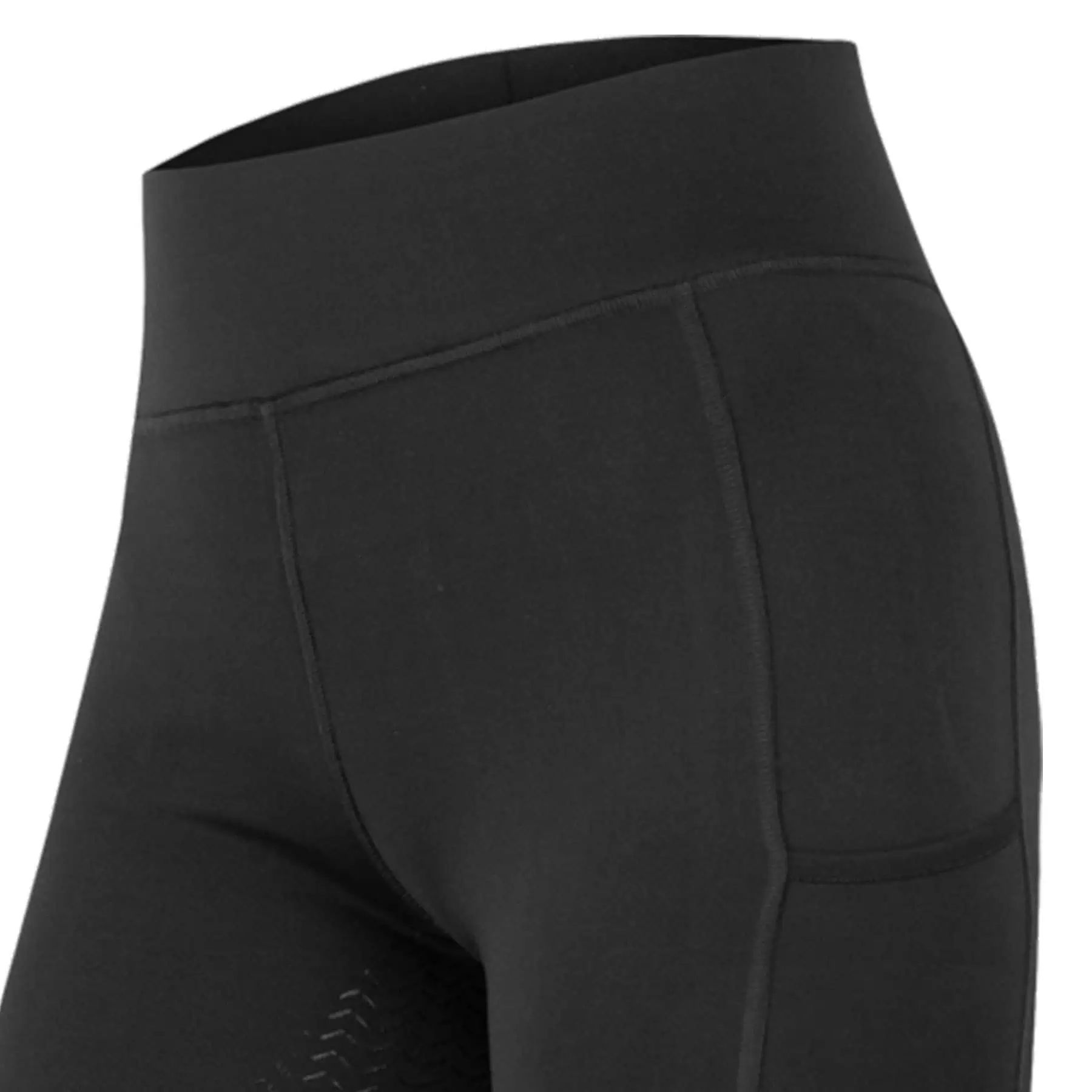 ELT Legging équitation Ella Glam, fond silicone, femme & enfant, noir D34