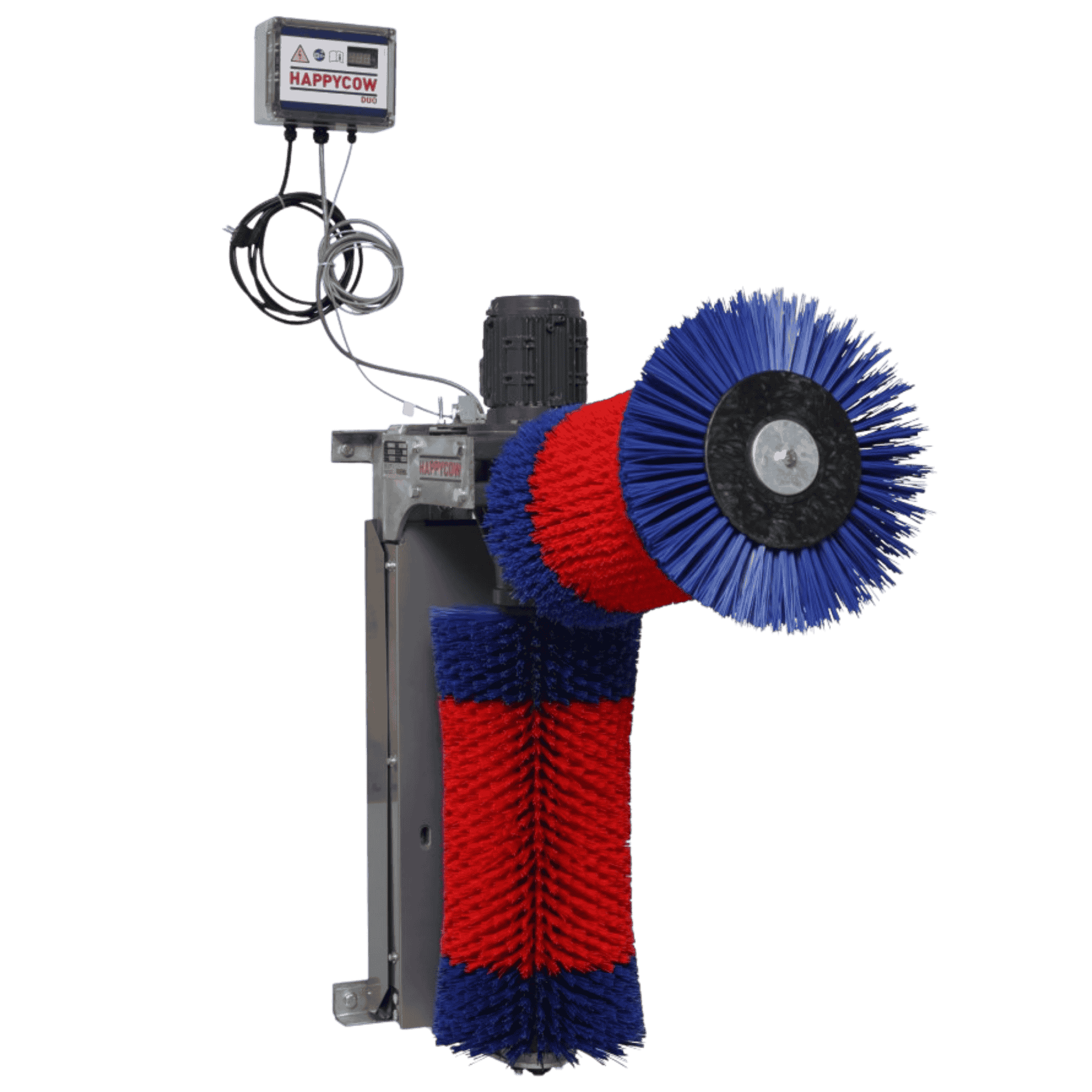 Kerbl Brosse à vaches HAPPYCOW Duo, brosse électrique pour bovins, vue de côté