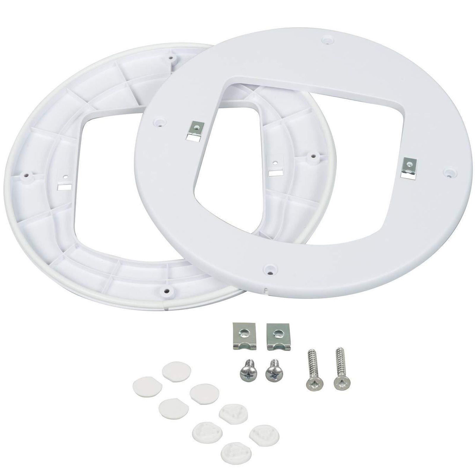 PetSafe Katzenklappen-Montageadapter 4-Wege für Glas und Wände, weiß, Lieferumfang