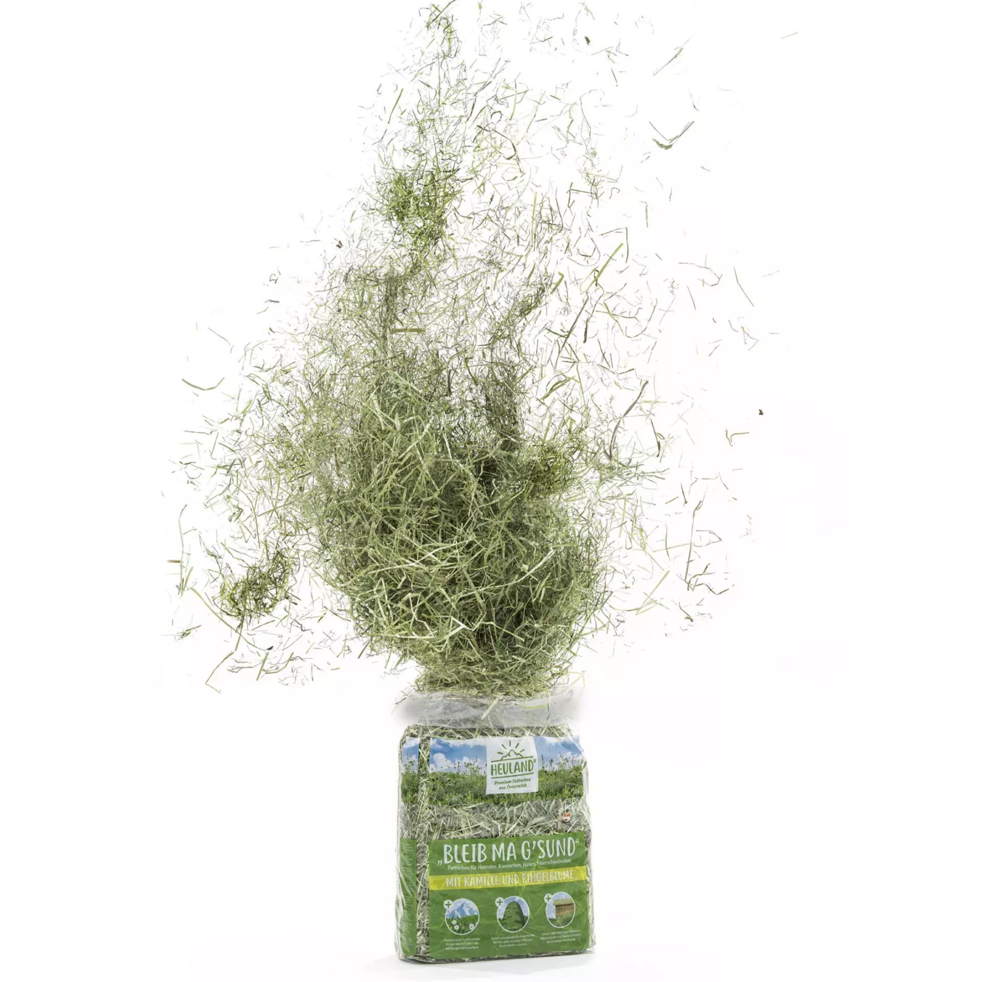 Foin calendula & camomille Heuland " Bleib ma gsund" 0,5 kg, vue de face