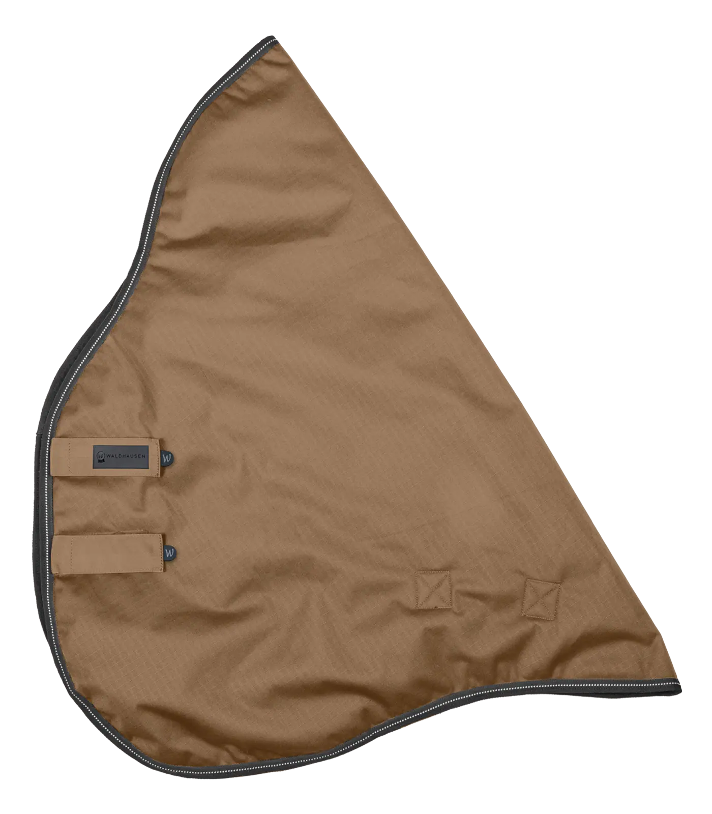 Waldhausen Outdoorhalsteil 600D, Light - wasserdicht & atmungsaktiv, Cappuccino/Schwarz Pony